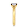 Neema - 18K Yellow Gold Princess Cut Diamond Engagement Ring - 0.06 ct