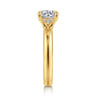 Neema - 18K Yellow Gold Round Diamond Engagement Ring - 0.07 ct