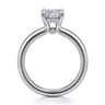 Neema - Platinum Cushion Cut Shape Diamond Engagement Ring - 0.06 ct