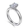 Neema - Platinum Oval Diamond Engagement Ring - 0.07 ct