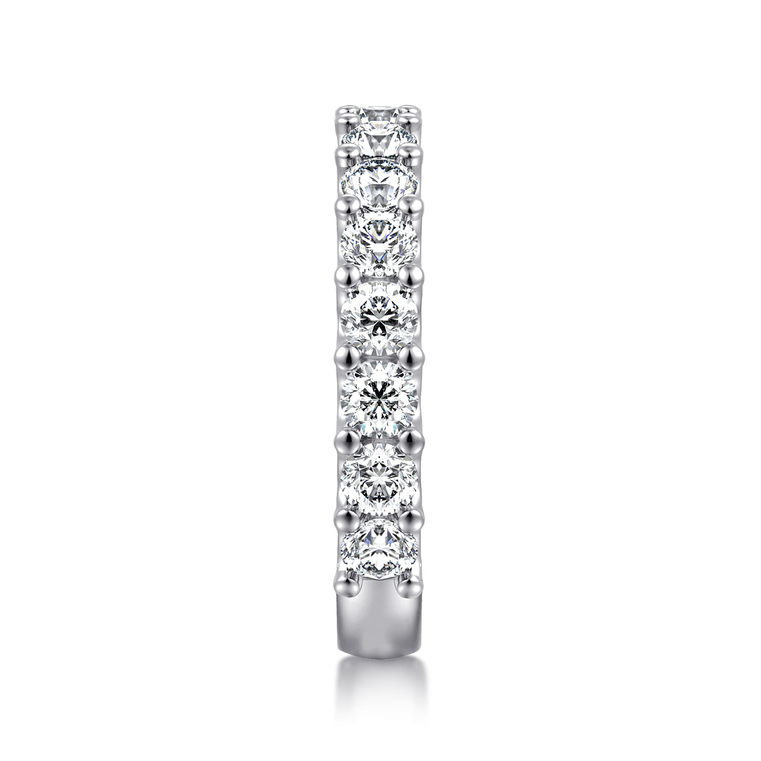 Shared Prong Set Diamond Anniversary Band in 14K White Gold, photograph 4