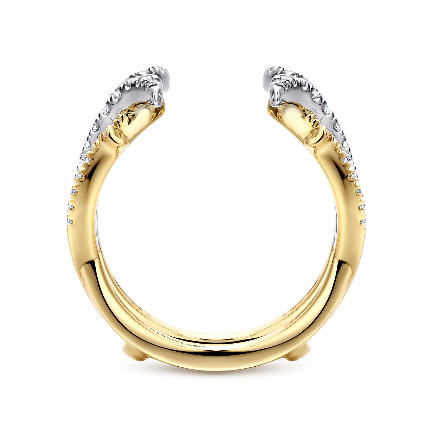 Diamond Ring Enhancer in 14K White/Yellow Gold, photograph 2