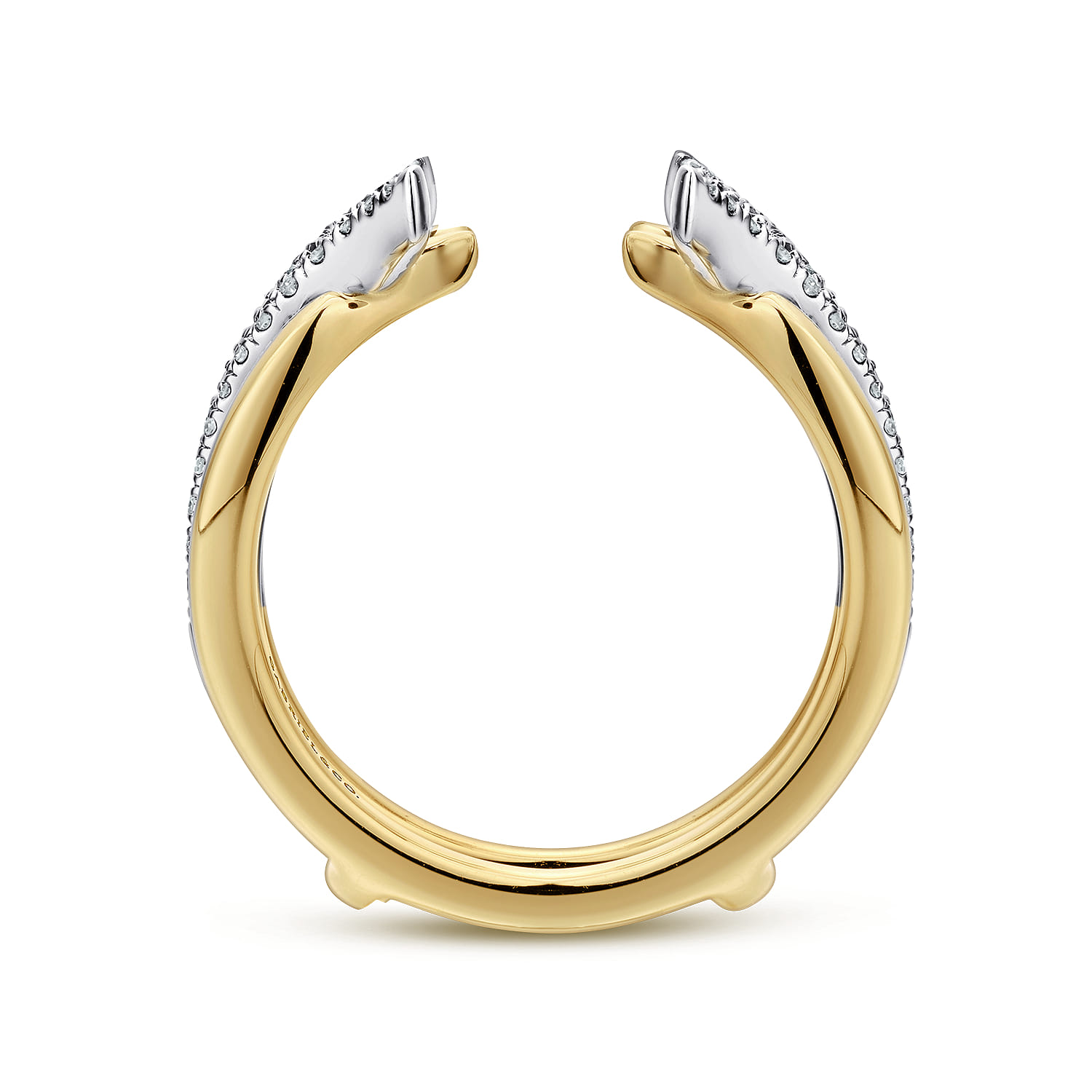 Diamond Ring Enhancer in 14K White/Yellow Gold, photograph 2