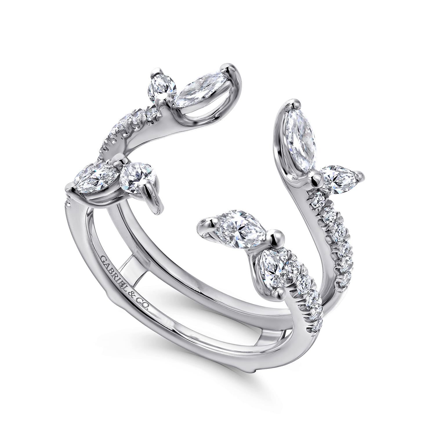 and Diamond Ring Enhancer in 14K White Gold, photograph 3