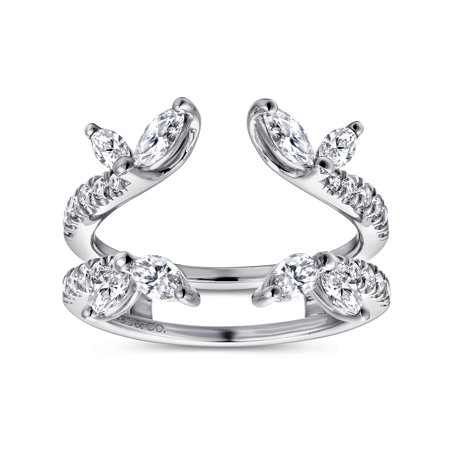 and Diamond Ring Enhancer in 14K White Gold, photograph 4