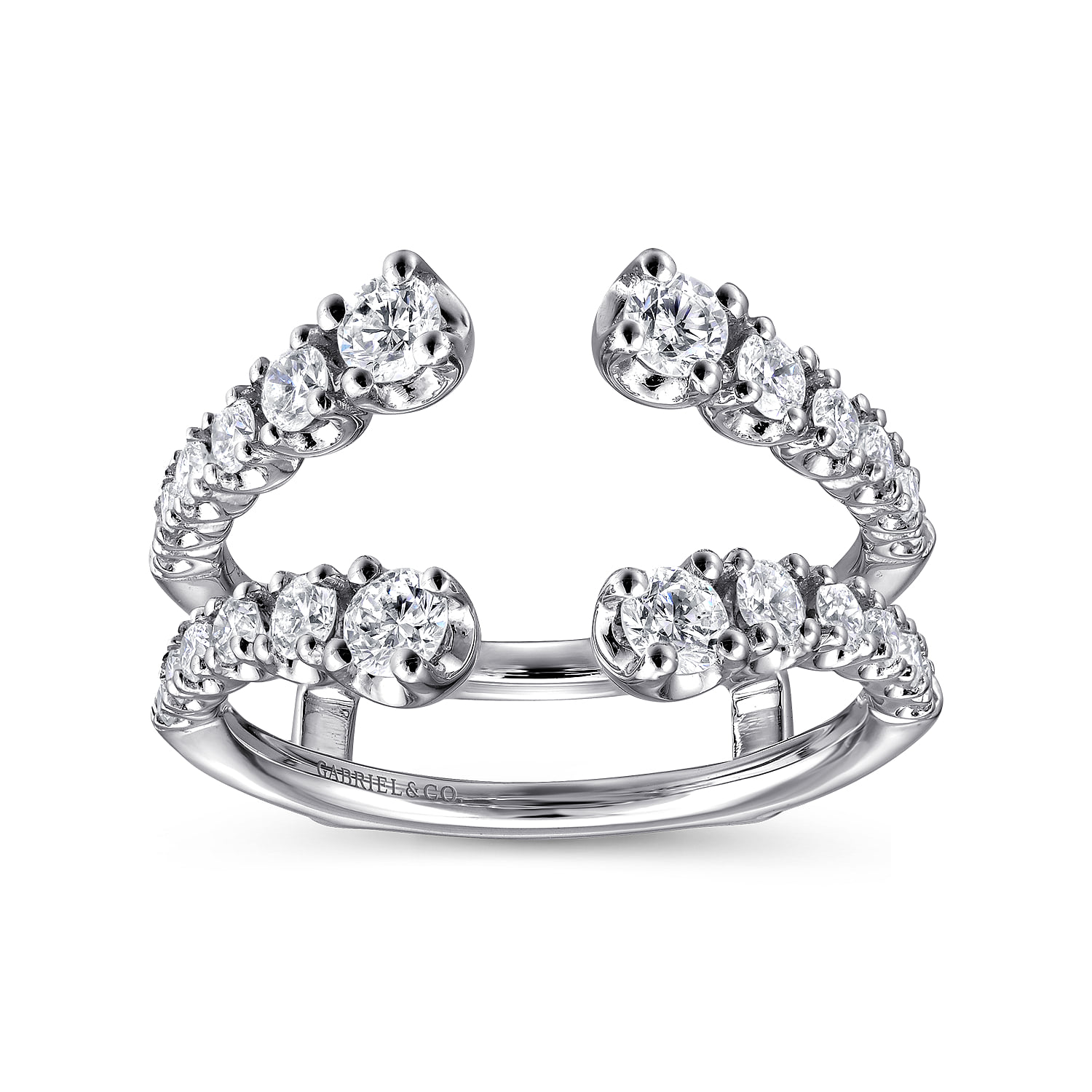 Diamond Ring Enhancer in 14K White Gold, photograph 4