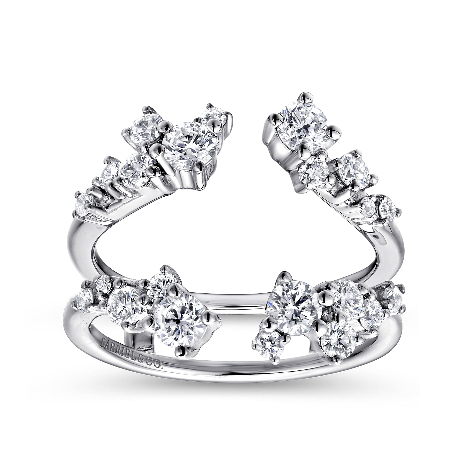Diamond Ring Enhancer in 14K White Gold, photograph 4