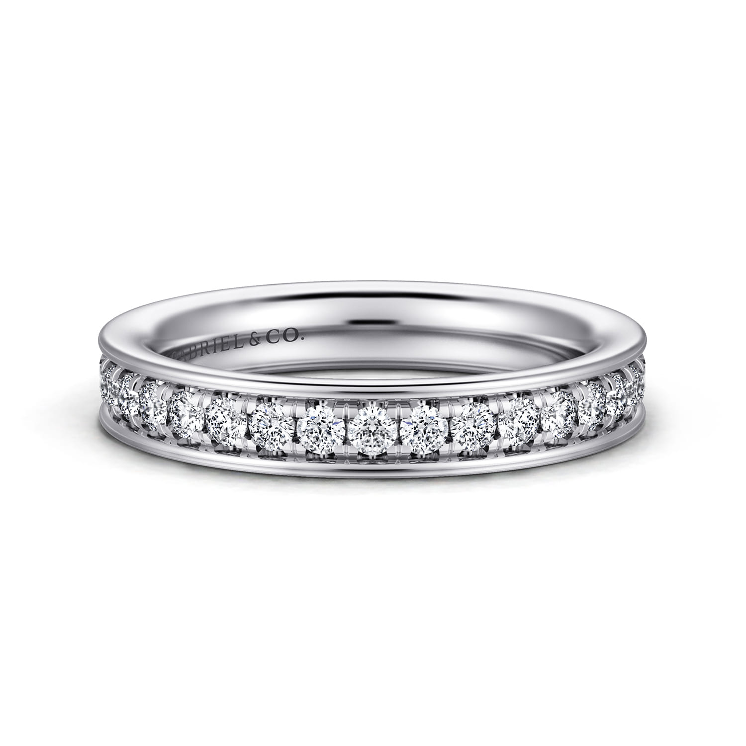 Channel Prong Diamond Wedding Band