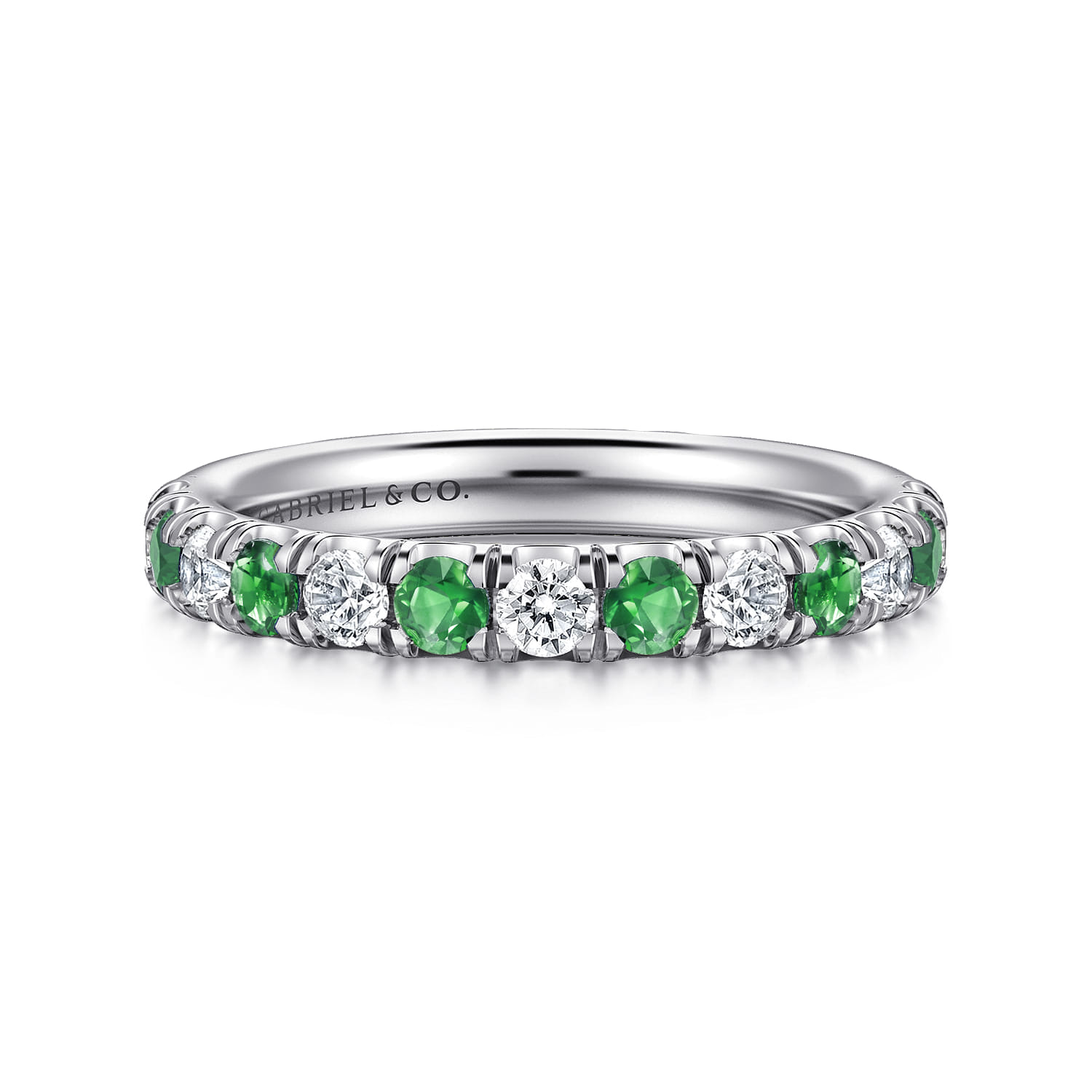 Diamond and Emerald Anniversary Band