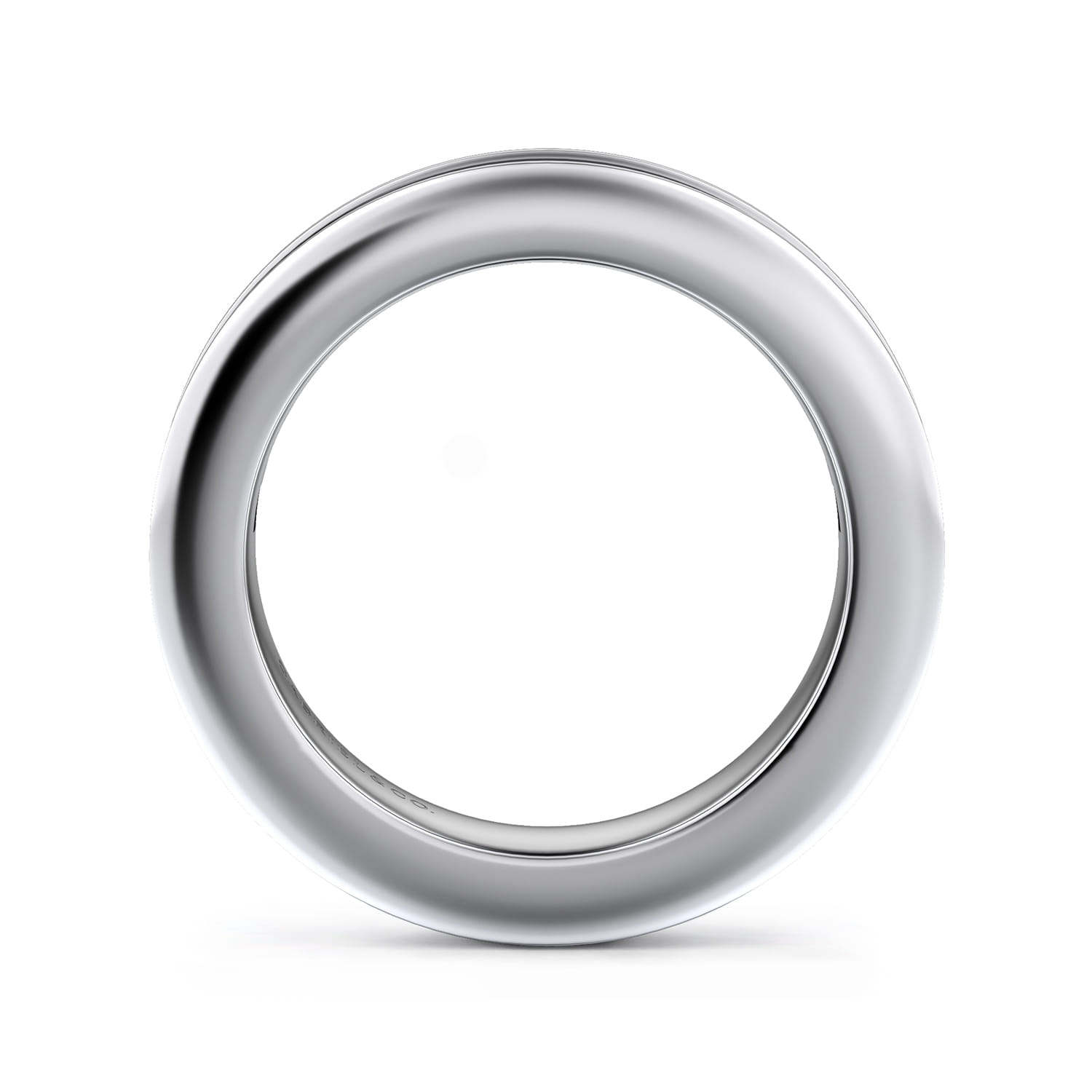 Channel Set Diamond Wedding Band in 14K White Gold, photograph 2