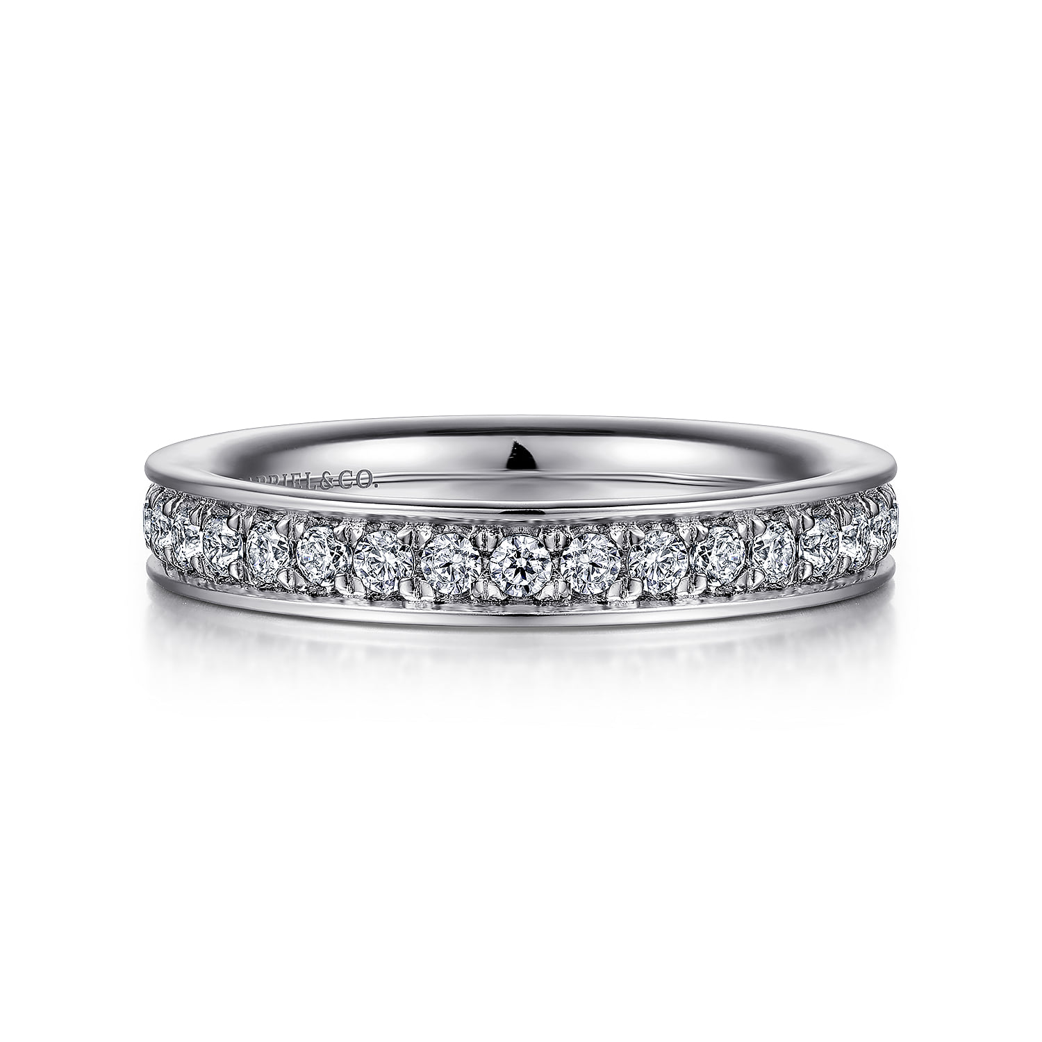 Channel Prong Diamond Wedding Band