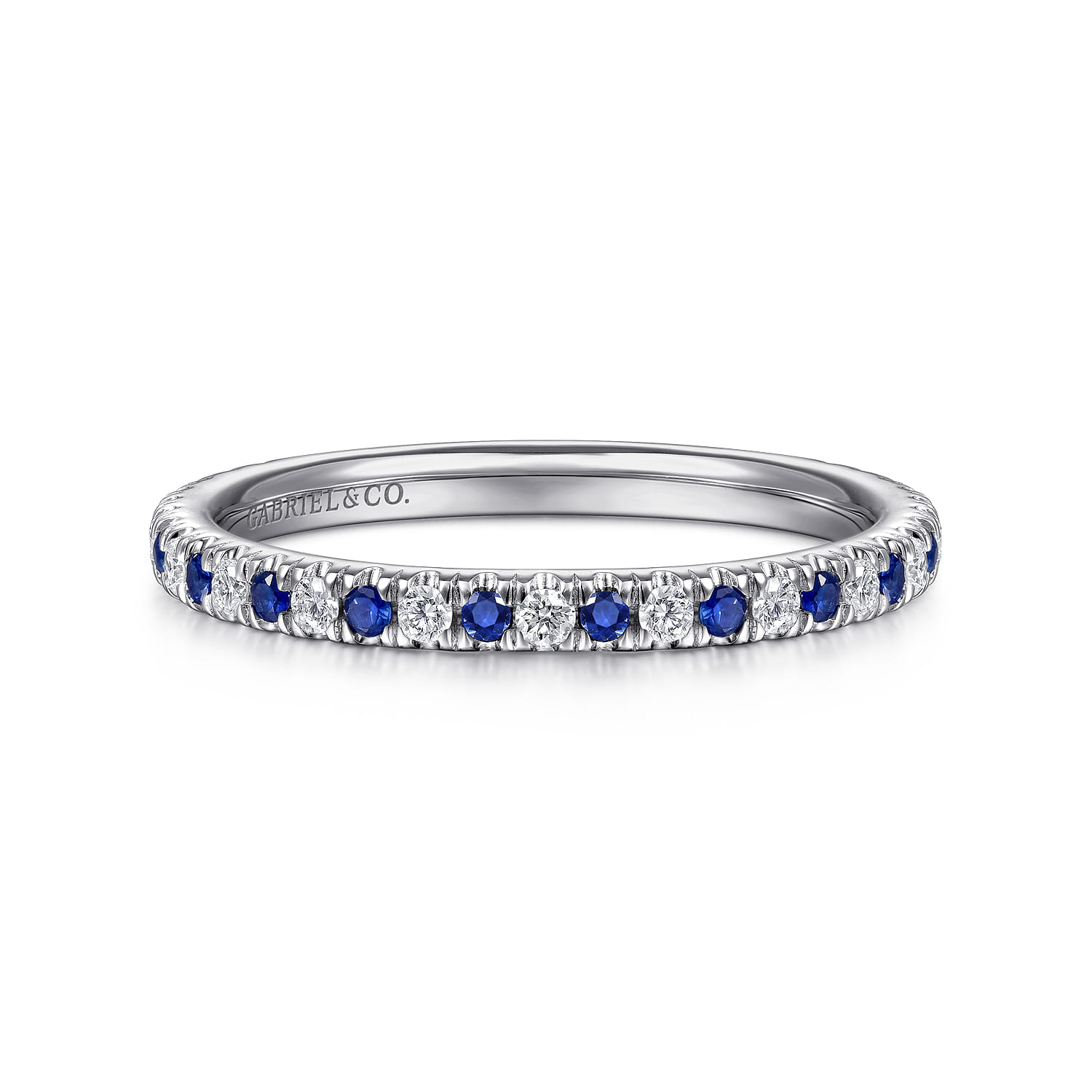 Diamond and Sapphire Anniversary Band