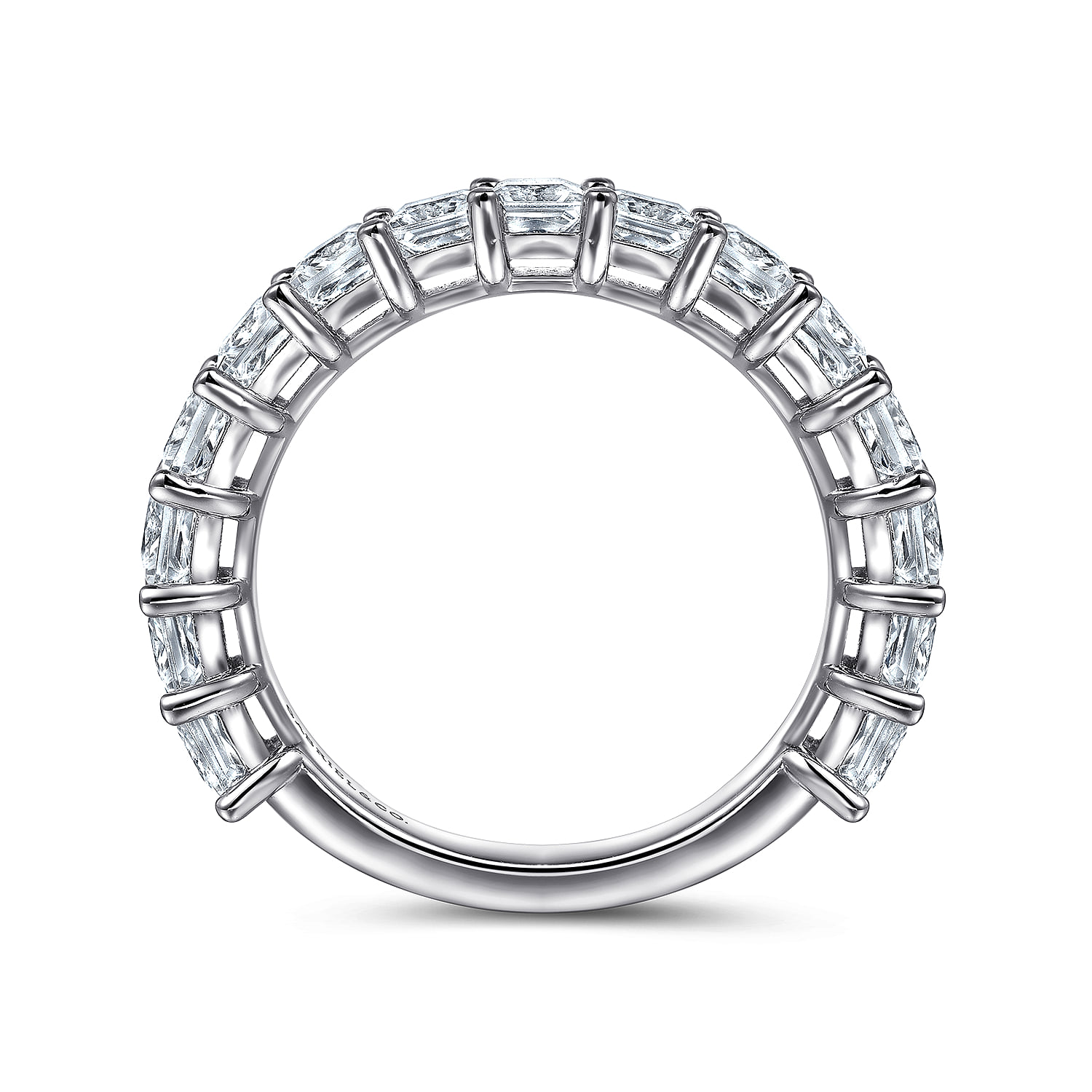 Diamond Anniversary Band in 14K White Gold, photograph 2