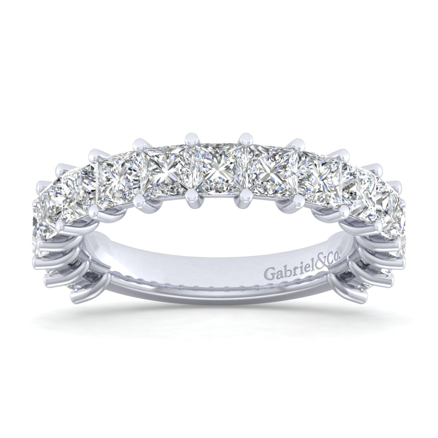 Diamond Anniversary Band in 14K White Gold, photograph 5