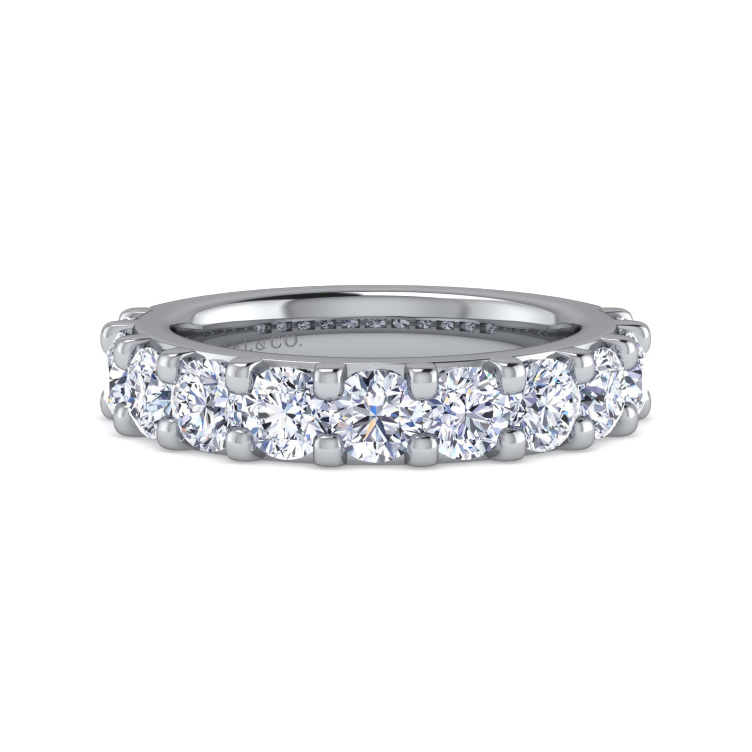 11 Stone Shared Prong Diamond Anniversary Band