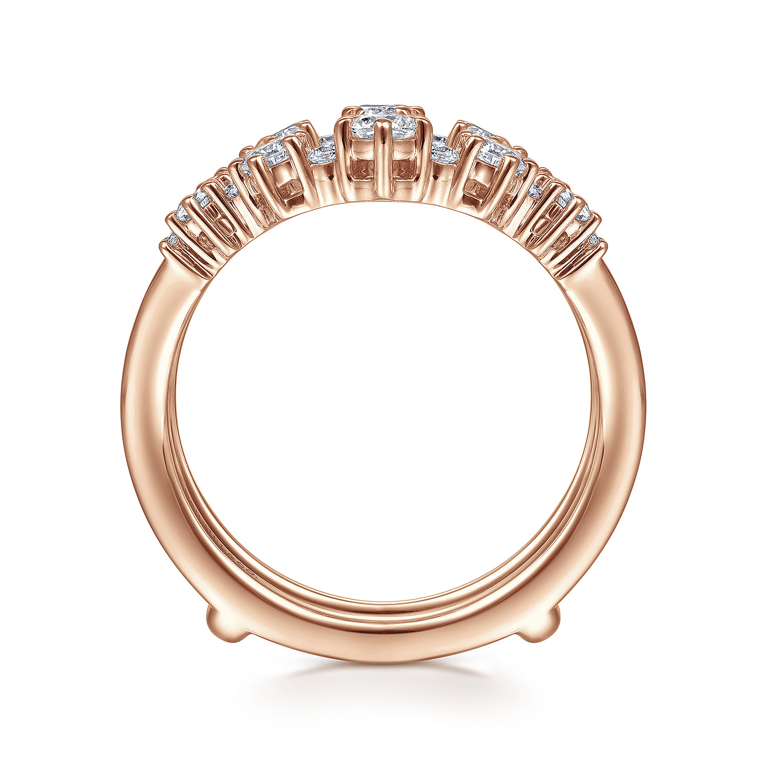 Diamond Ring Enhancer in 14K Rose Gold, photograph 2