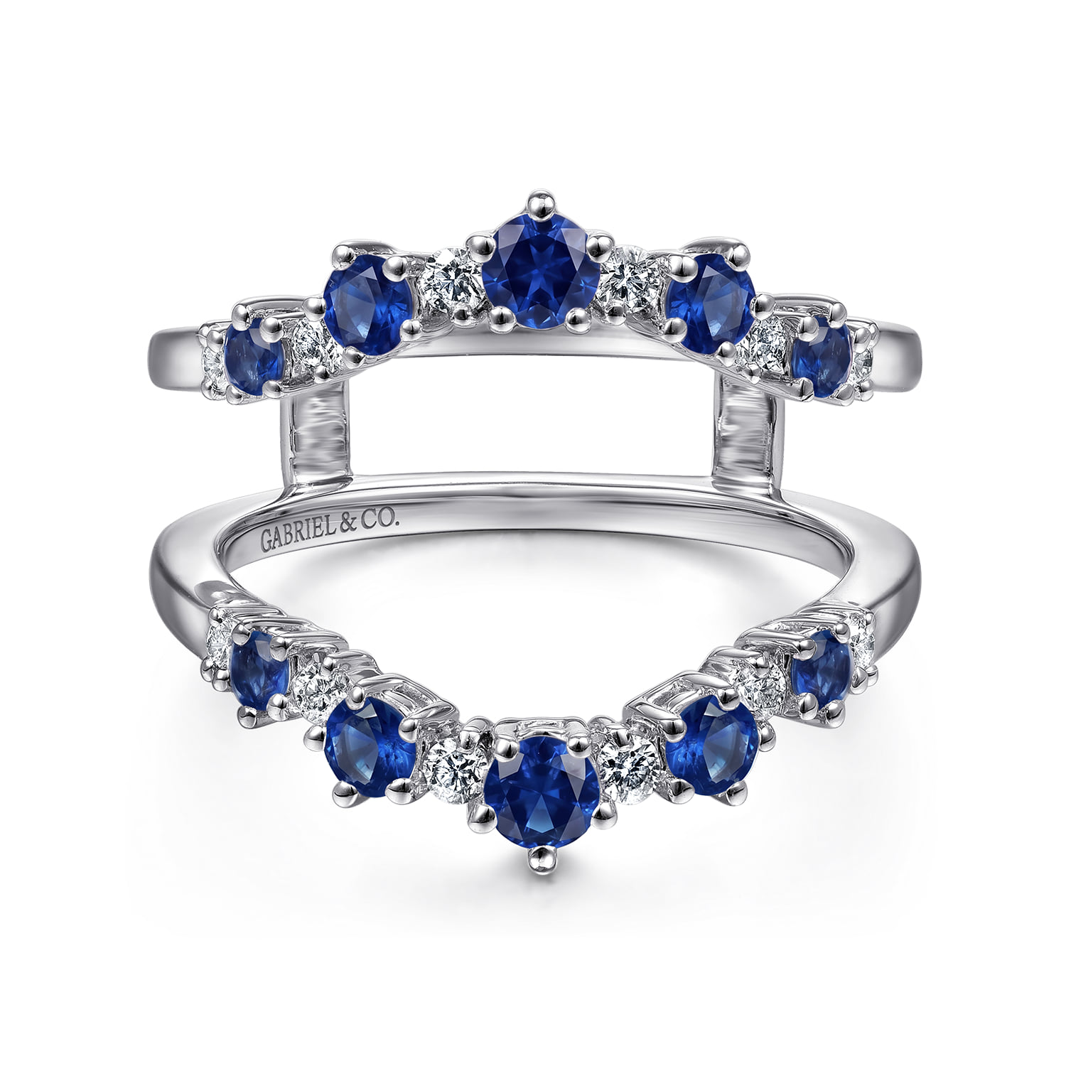 Prong Set Sapphire and Diamond Ring Enhancer