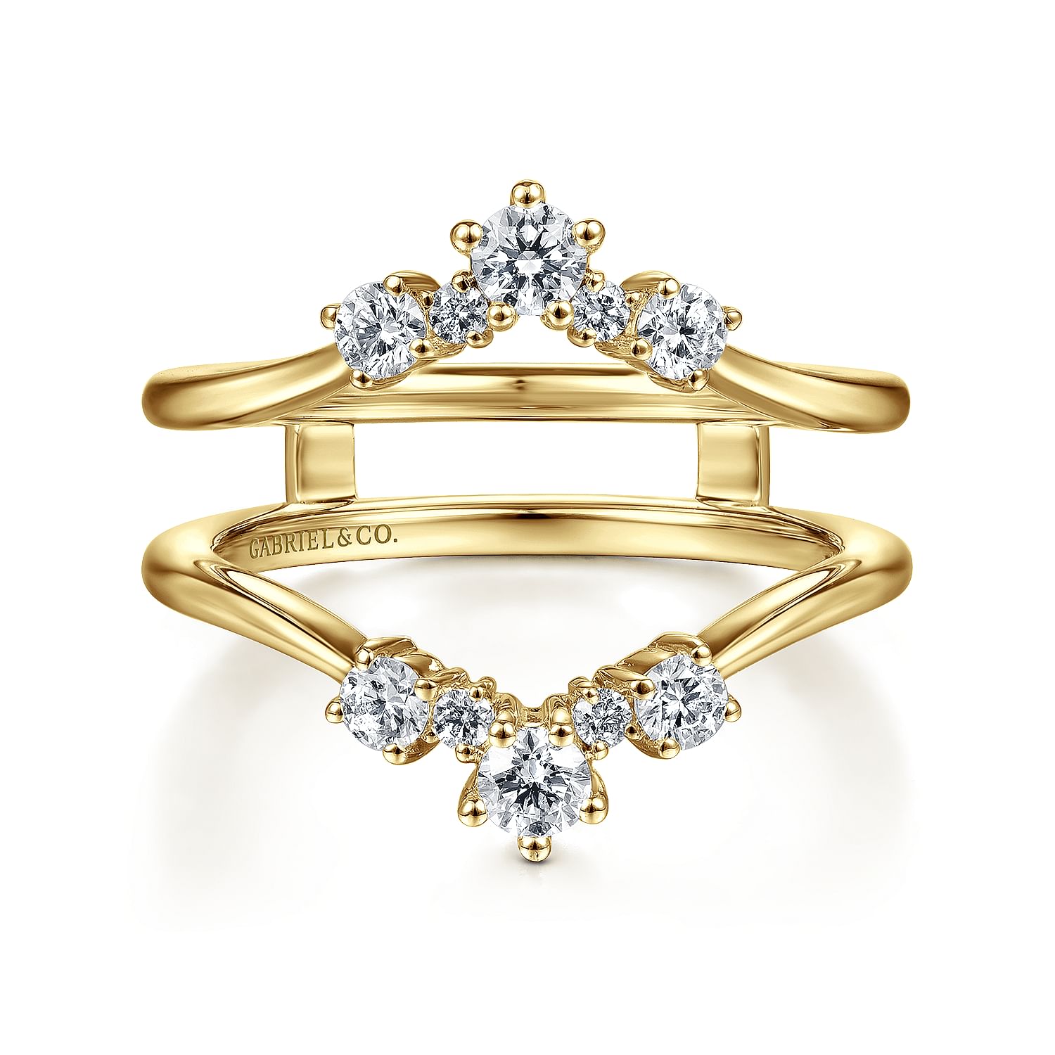 Yellow gold enhancer wedding rings hotsell
