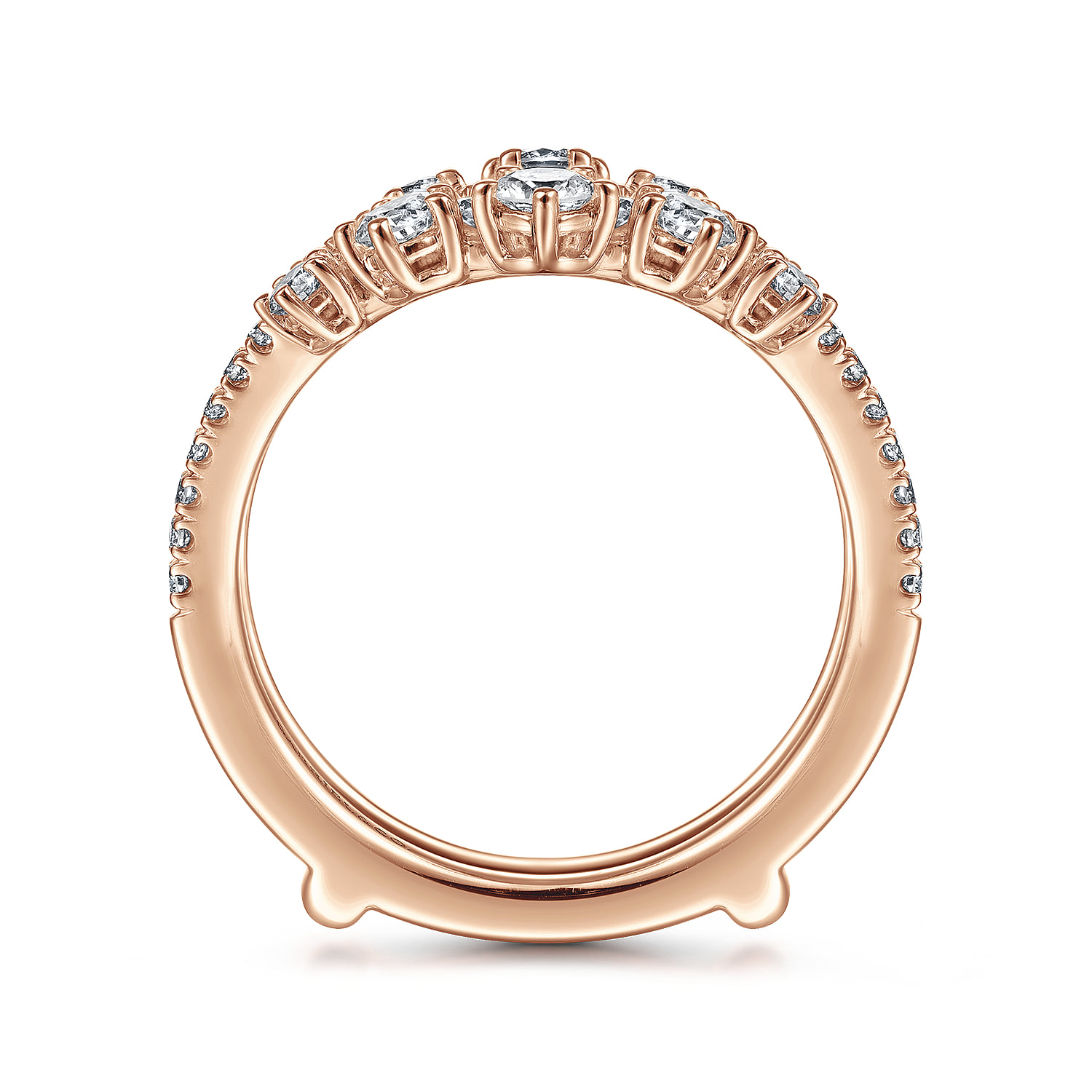 Diamond Ring Enhancer in 14K Rose Gold, photograph 2