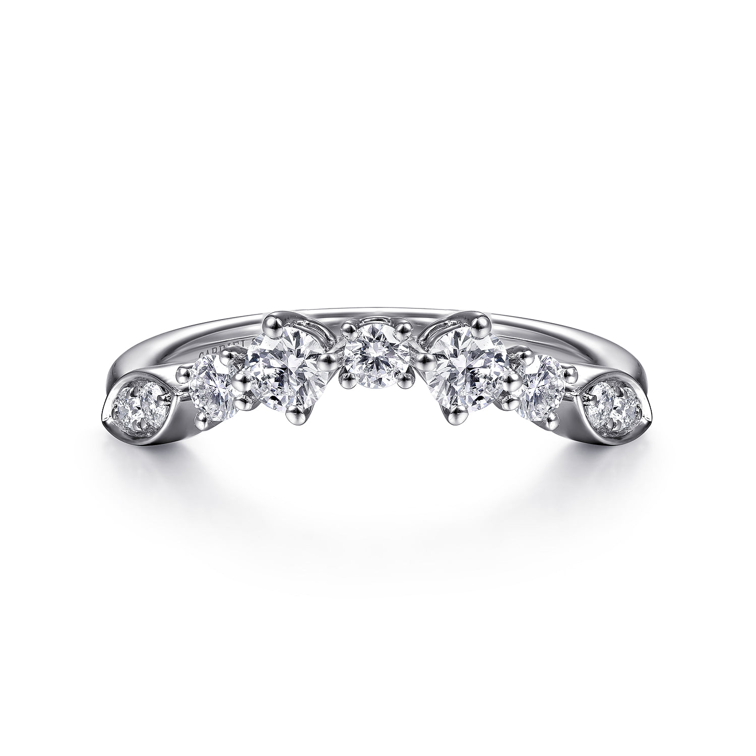 Curved Diamond Anniversary Band