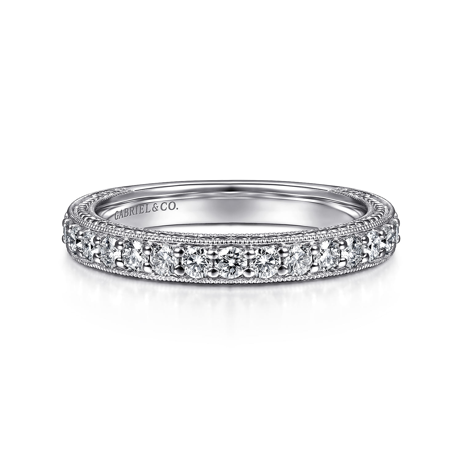 Vintage Inspired Diamond Wedding Band