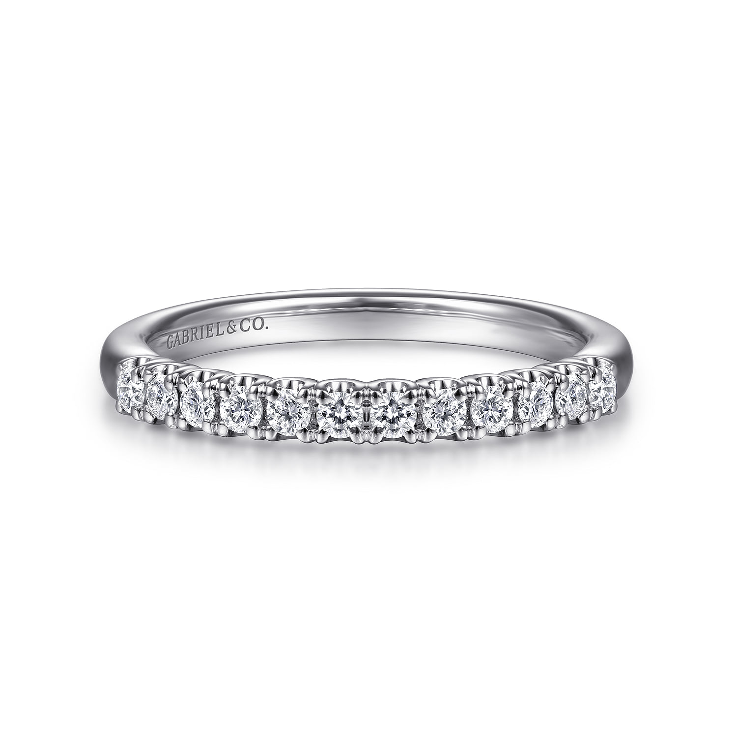 Diamond Wedding Band in 14K White Gold