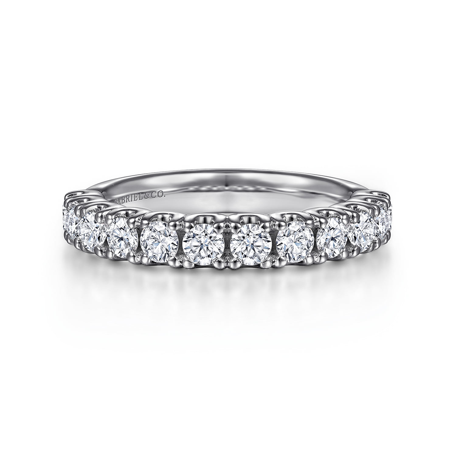 12 Stone Diamond Wedding Band
