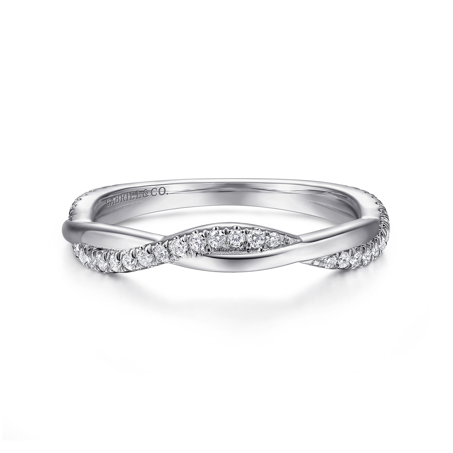 Twisted Diamond Anniversary Band