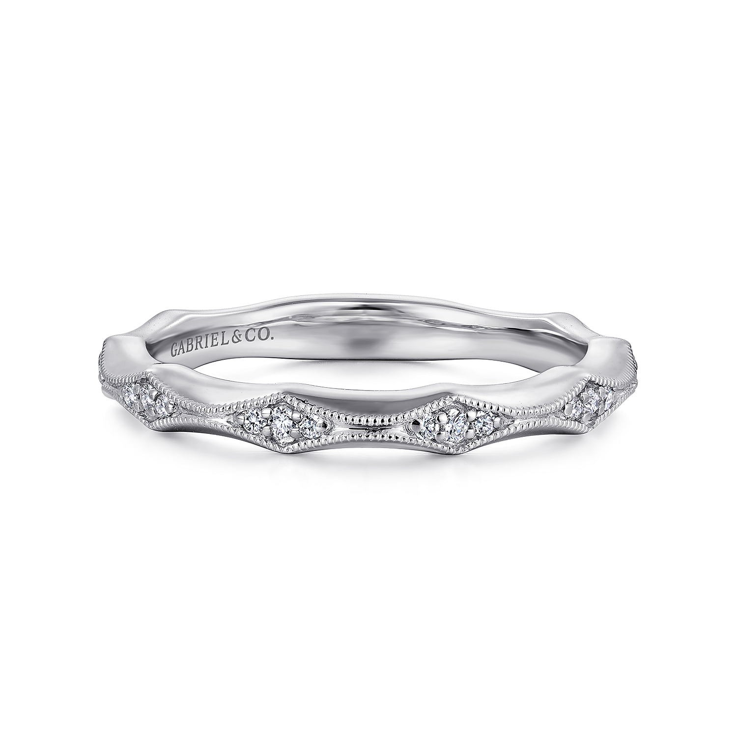 Vintage Inspired Diamond Anniversary Band