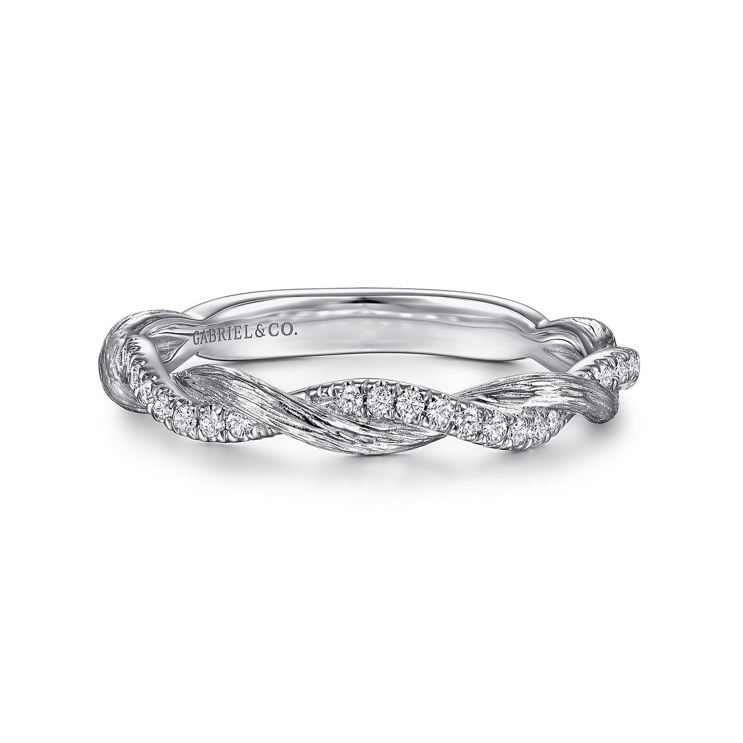 Twisted-Diamond Anniversary Band