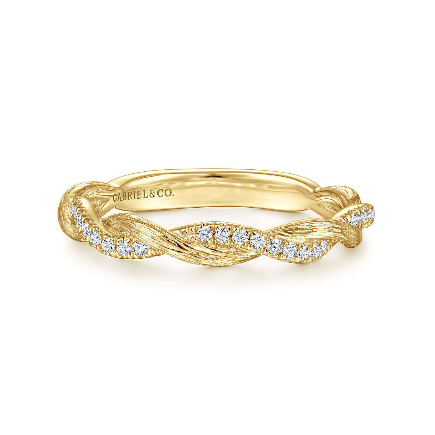 Twisted-Diamond Anniversary Band