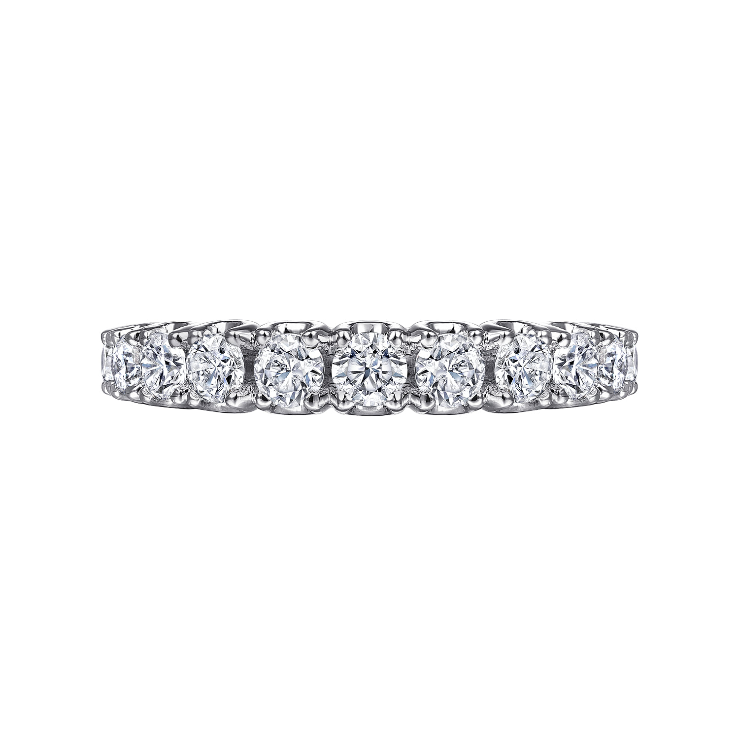 Diamond Anniversary Band in 14K White Gold, photograph 6