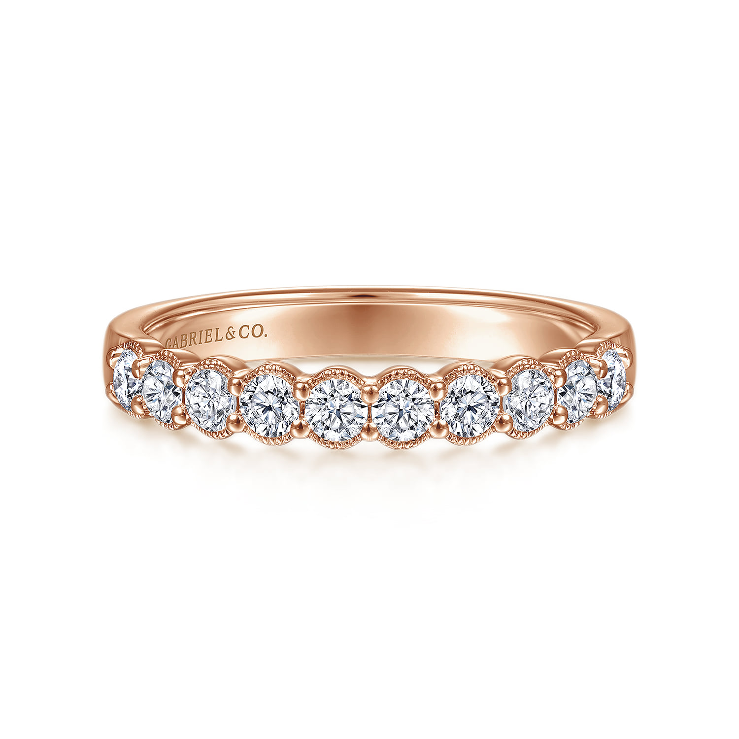 Shared Prong and Bezel Diamond Anniversary Band