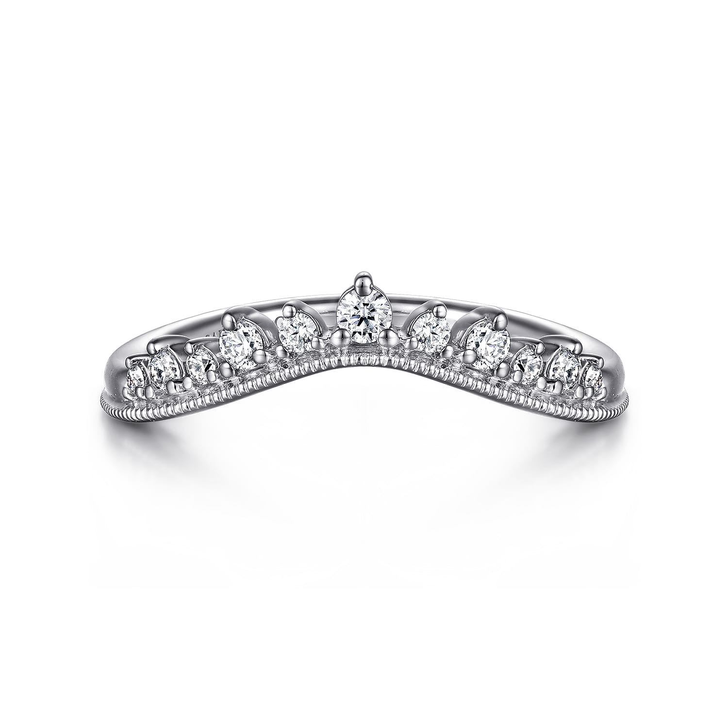 Curved Diamond Anniversary Band