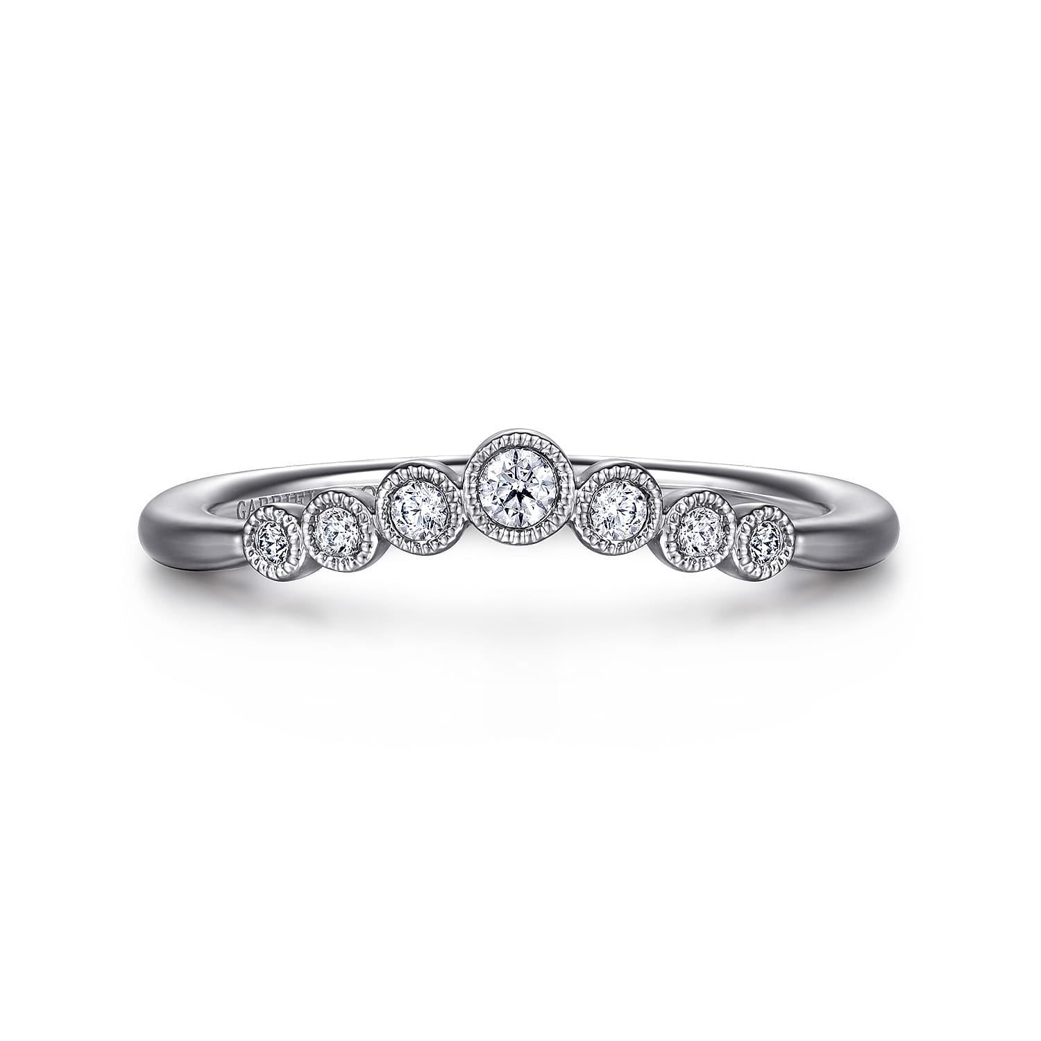 Curved Diamond Anniversary Band