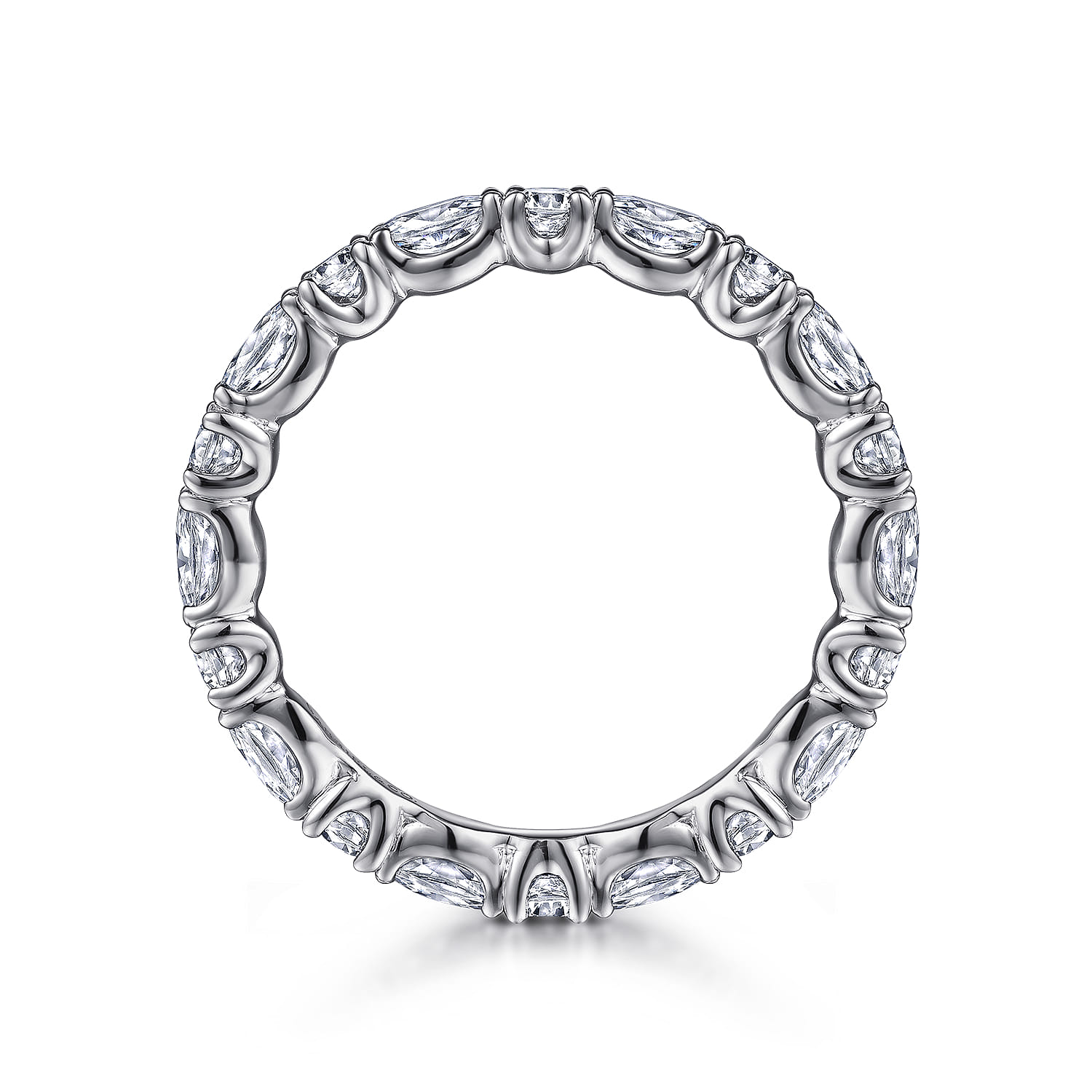 Diamond Eternity Band in 14K White Gold, photograph 2