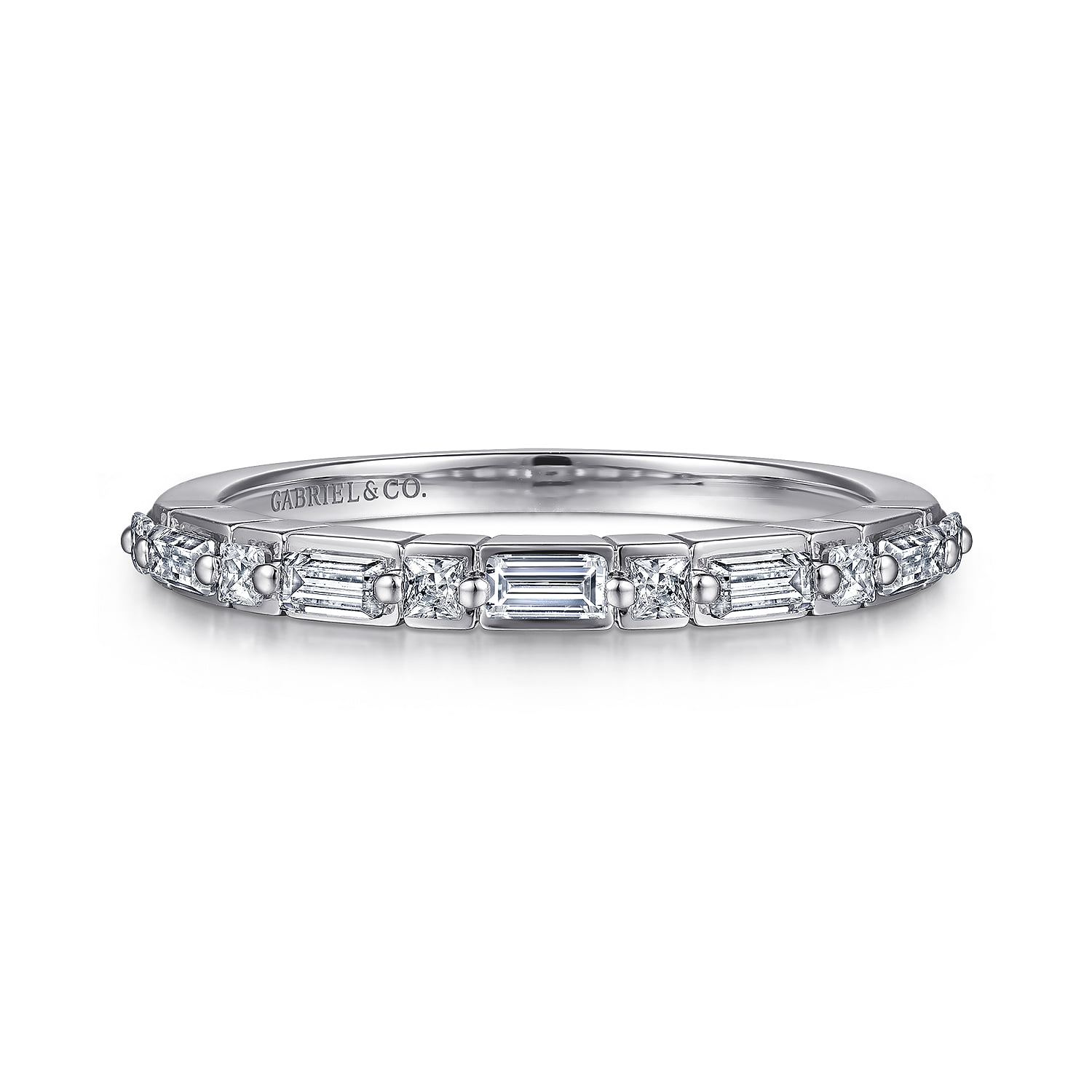 Baguette and Diamond Anniversary Band