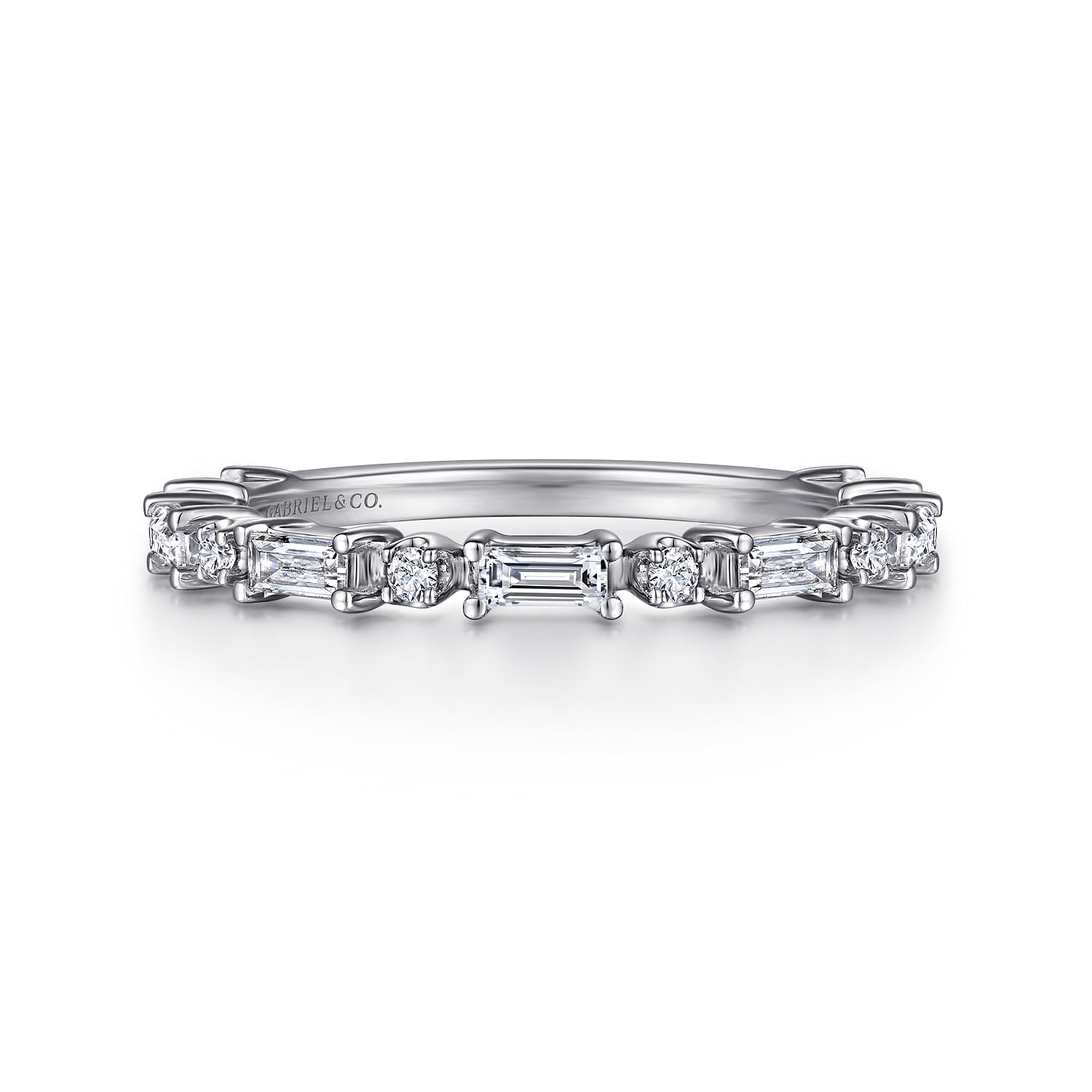Baguette and Diamond Anniversary Band