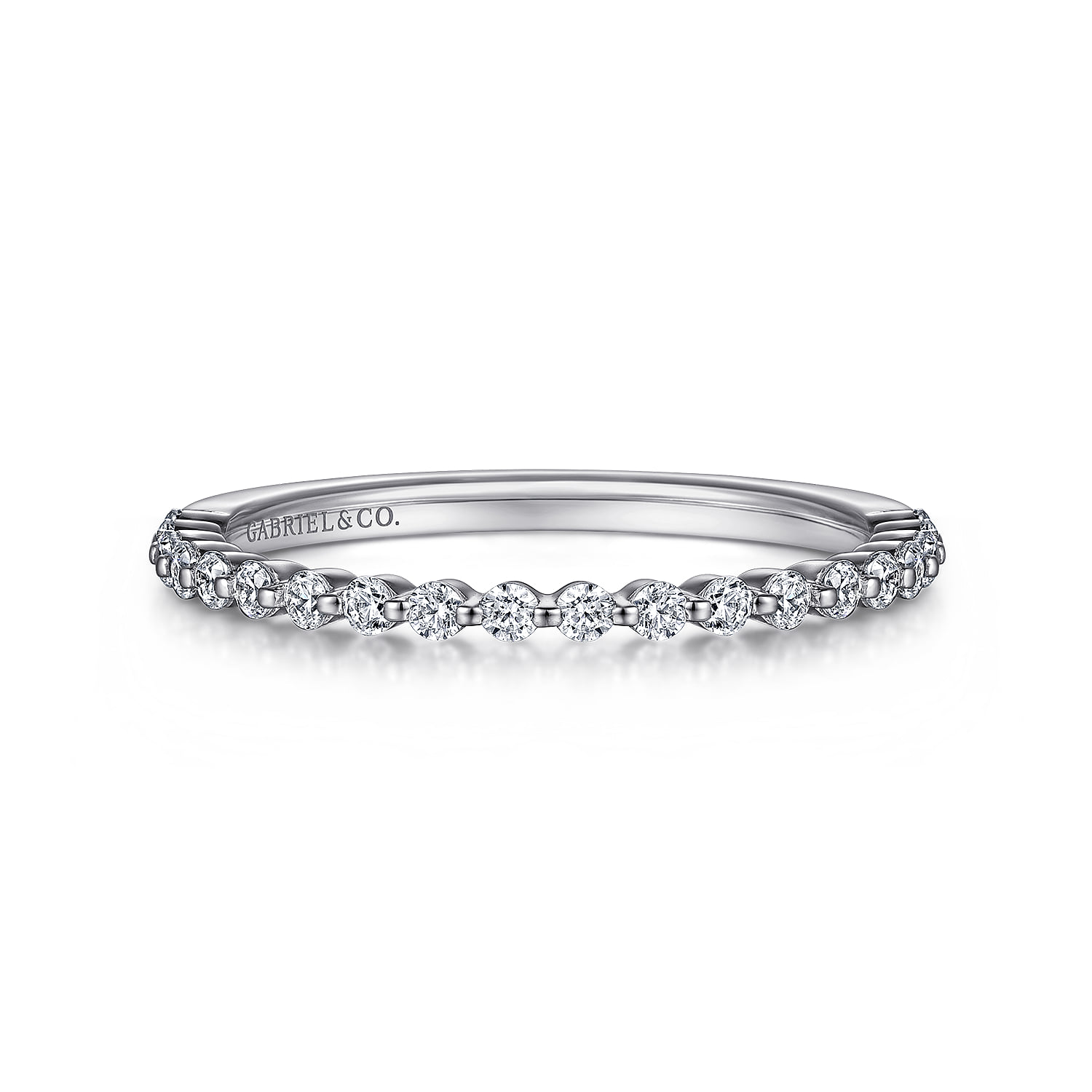 Single Prong Diamond Anniversary Band