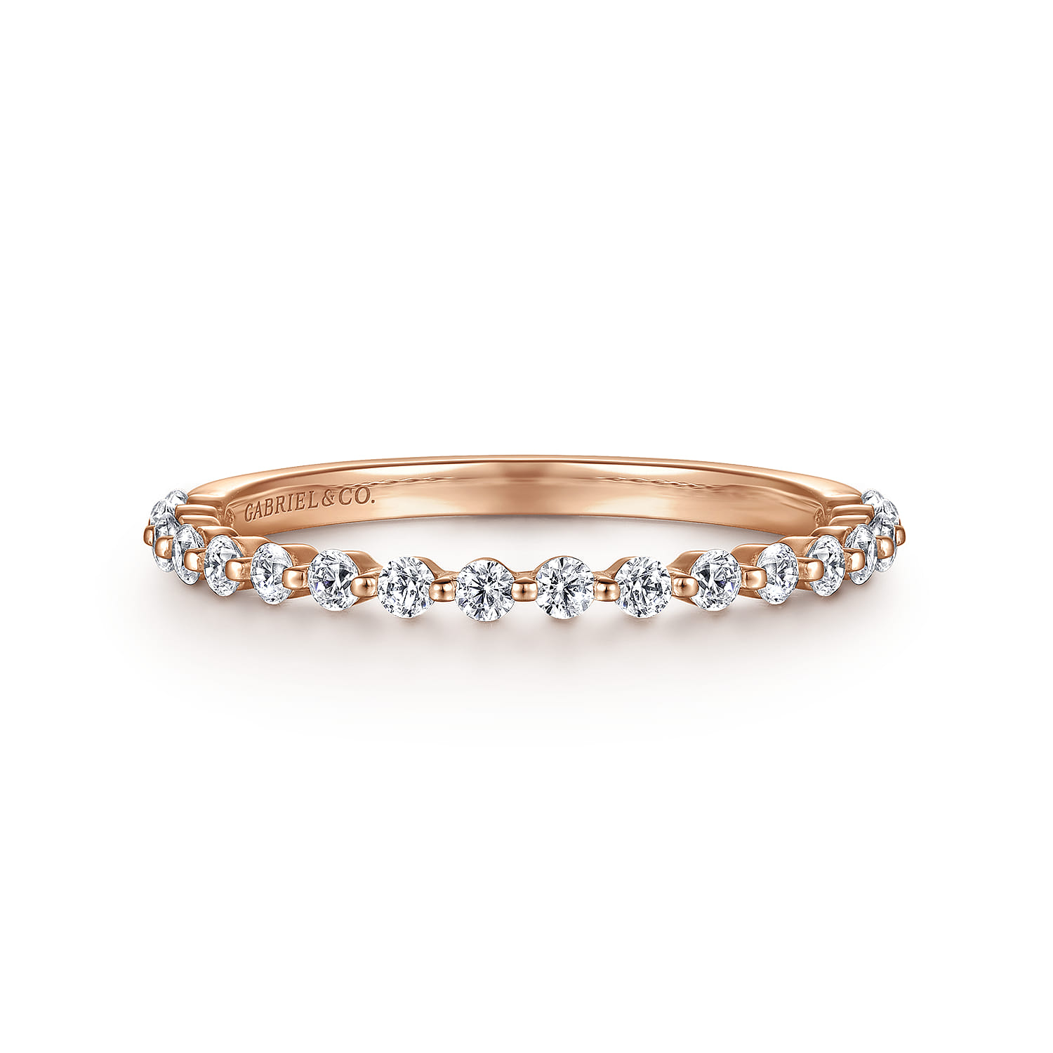 Single Prong Diamond Anniversary Band
