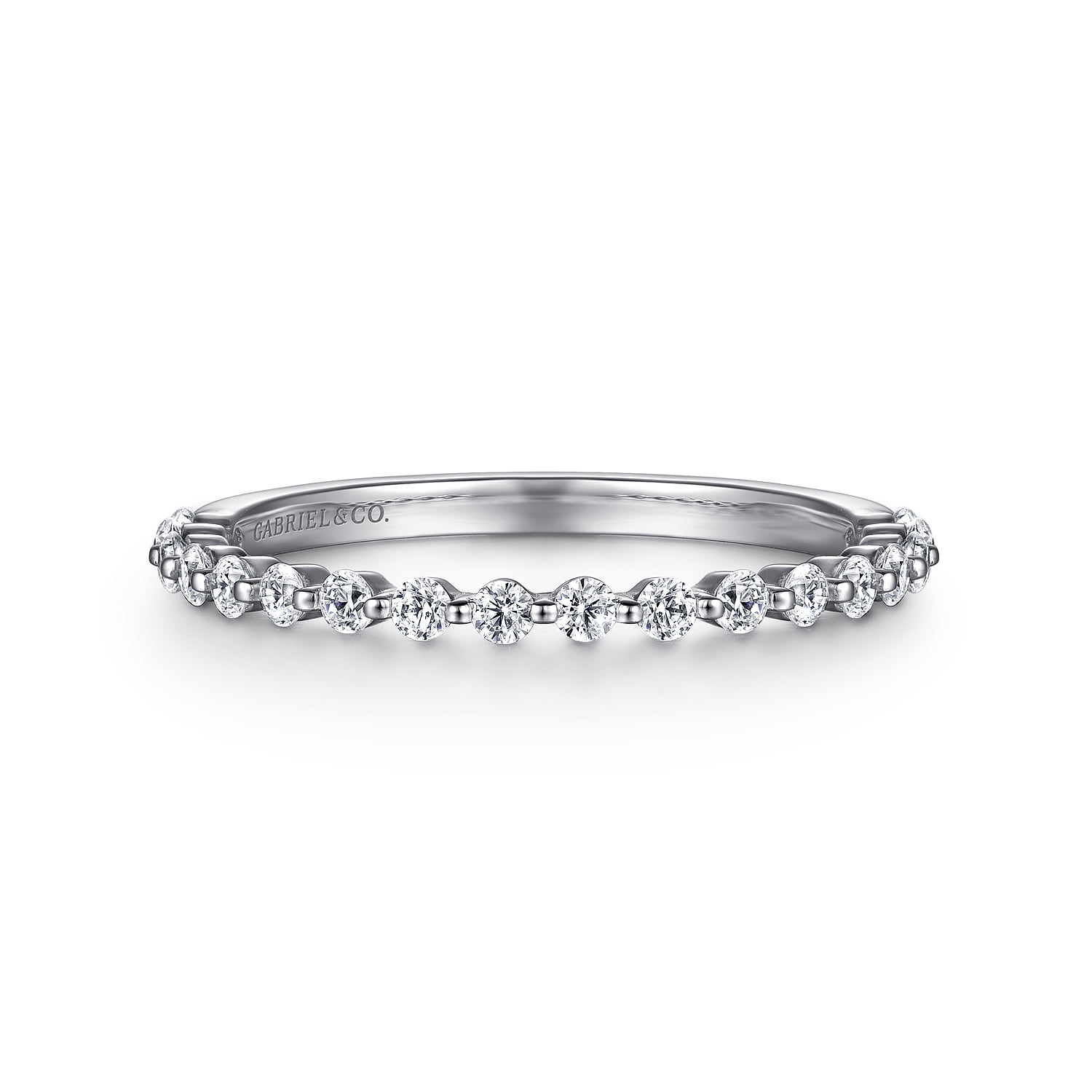 Single Prong Diamond Anniversary Band