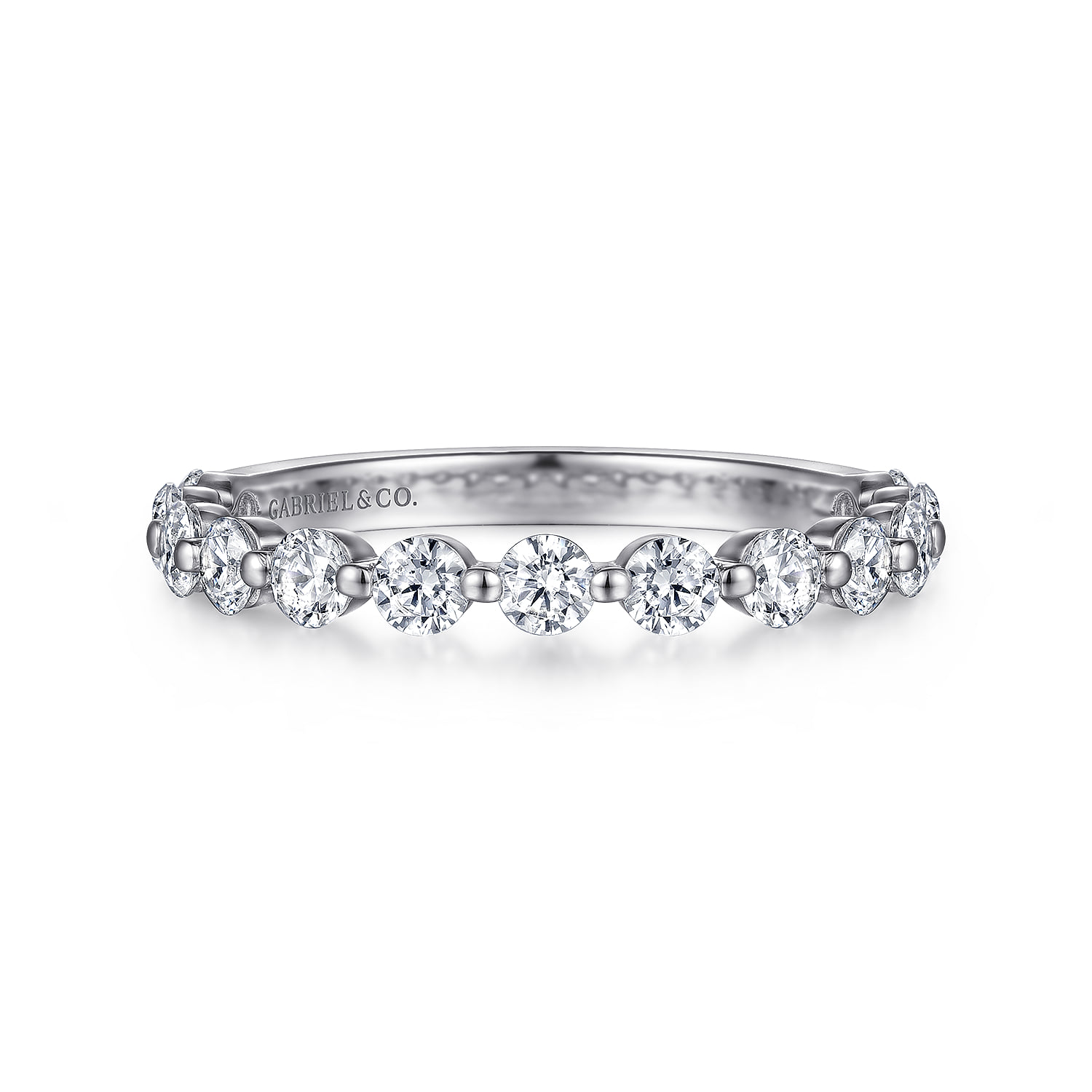 Single Prong Diamond Anniversary Band