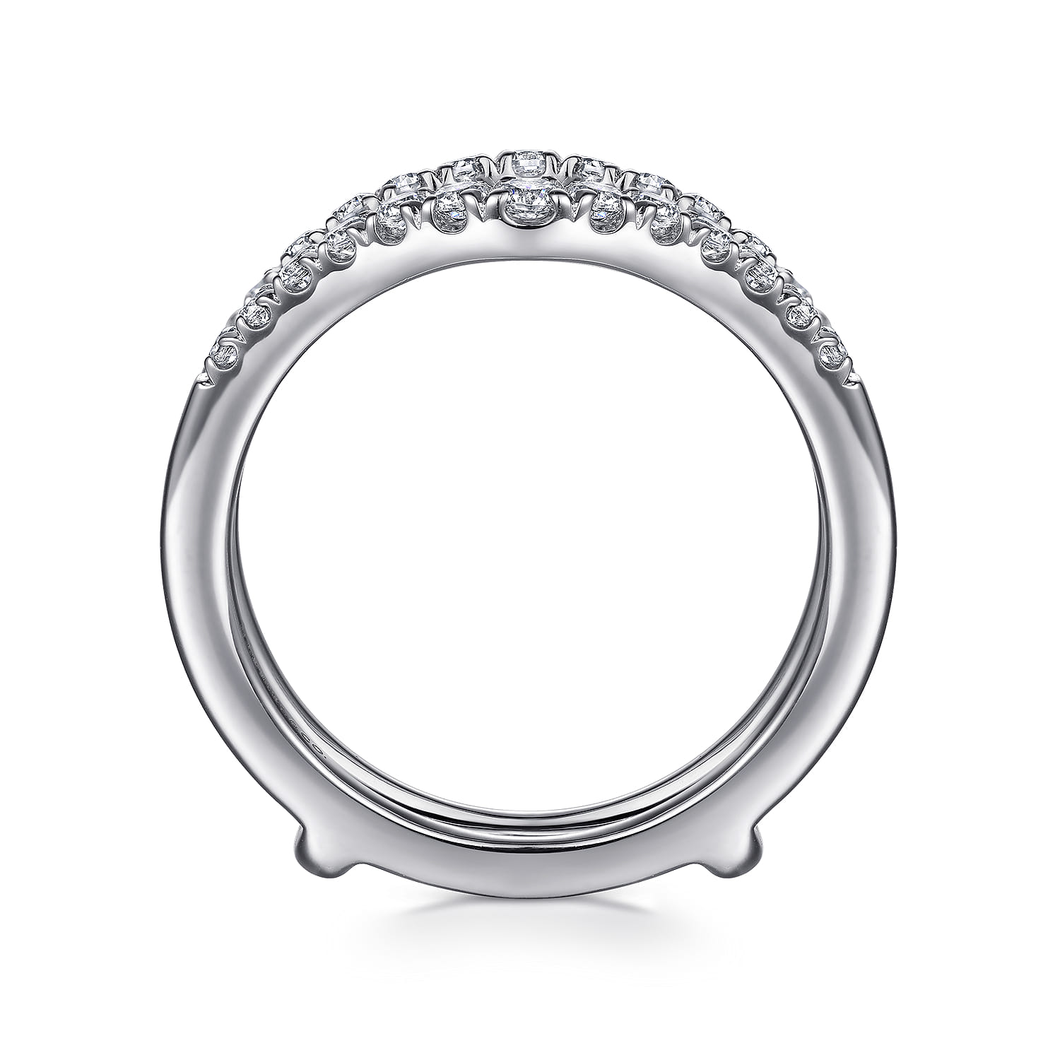 Diamond Ring Enhancer in 14K White Gold, photograph 2