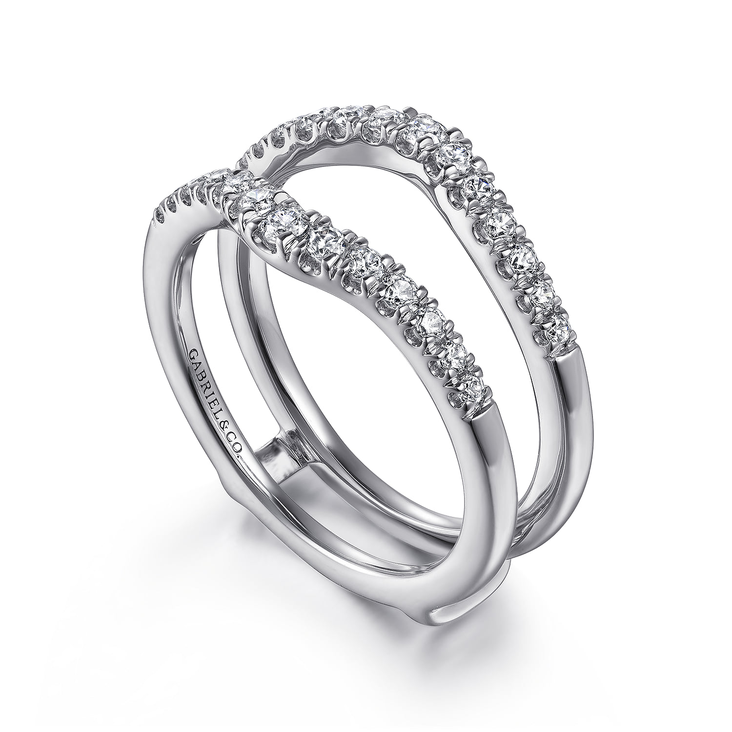 Diamond Ring Enhancer in 14K White Gold, photograph 3