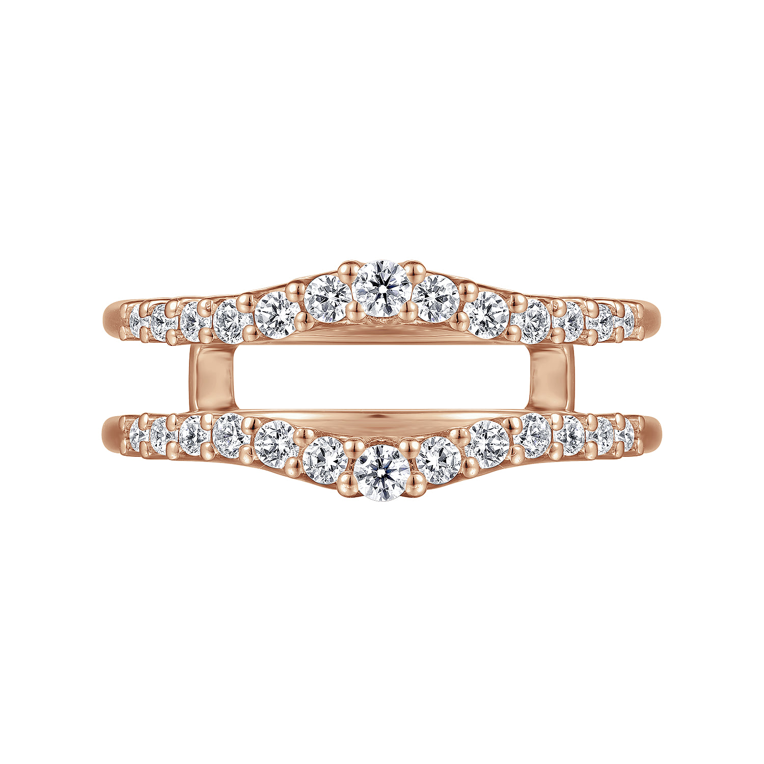 Diamond Ring Enhancer in 14K Rose Gold, photograph 5