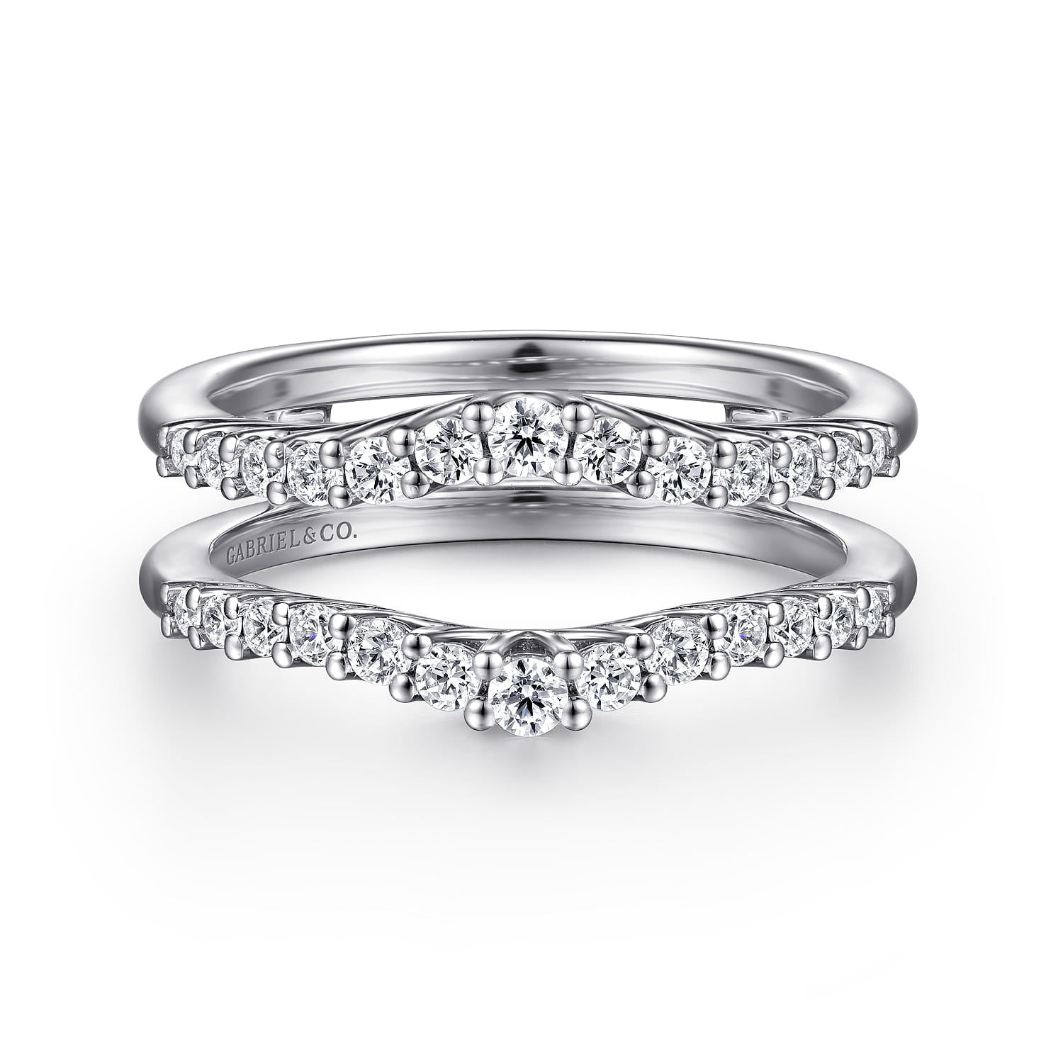 14K White Gold Diamond Ring Enhancer @ $2325. Shop Jewelry | Gabriel & Co.