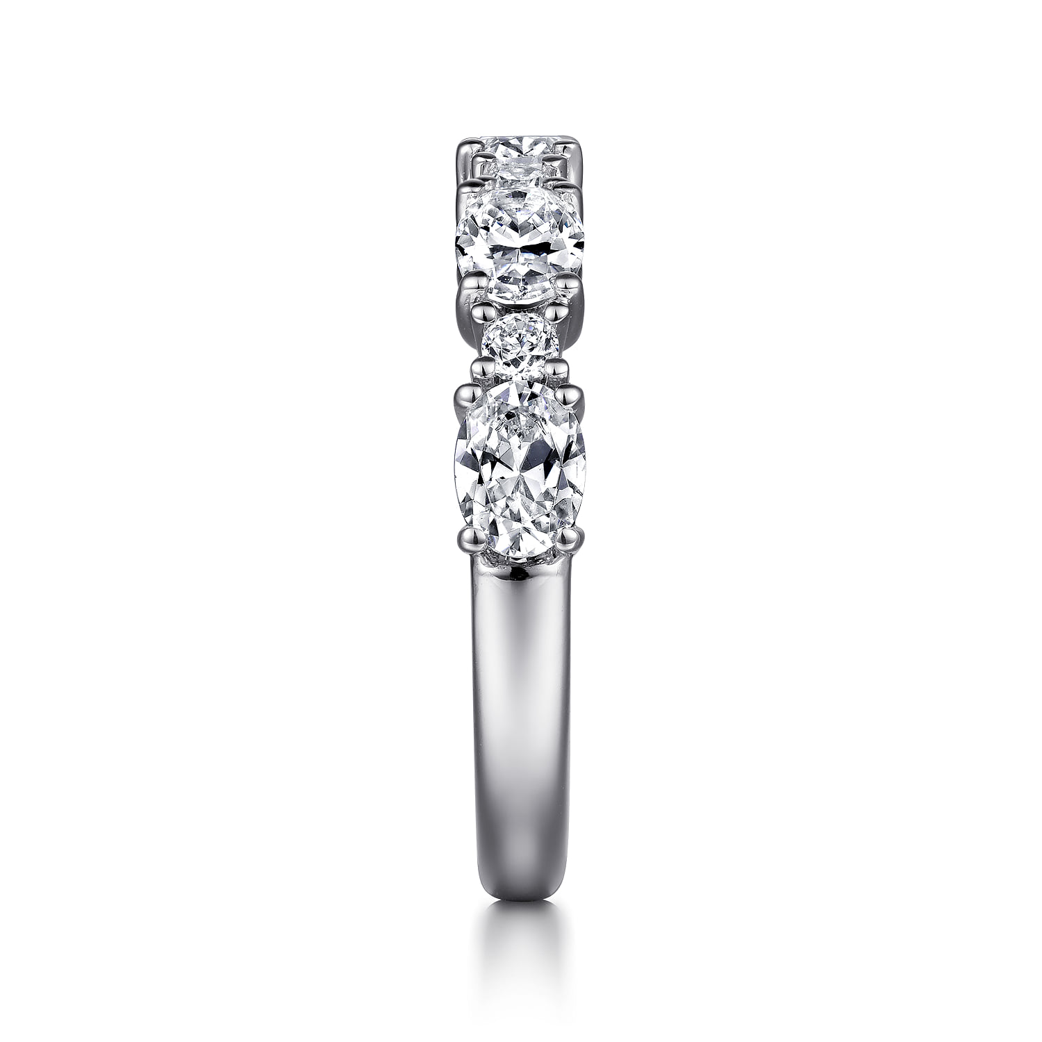 and Diamond Anniversary Band in 14K White Gold, photograph 4