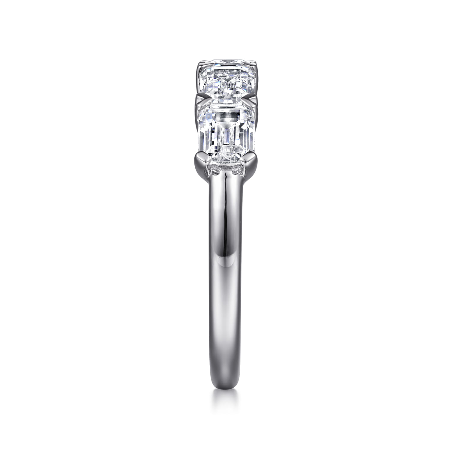 Prong Set Diamond Anniversary Band in 14K White Gold, photograph 4