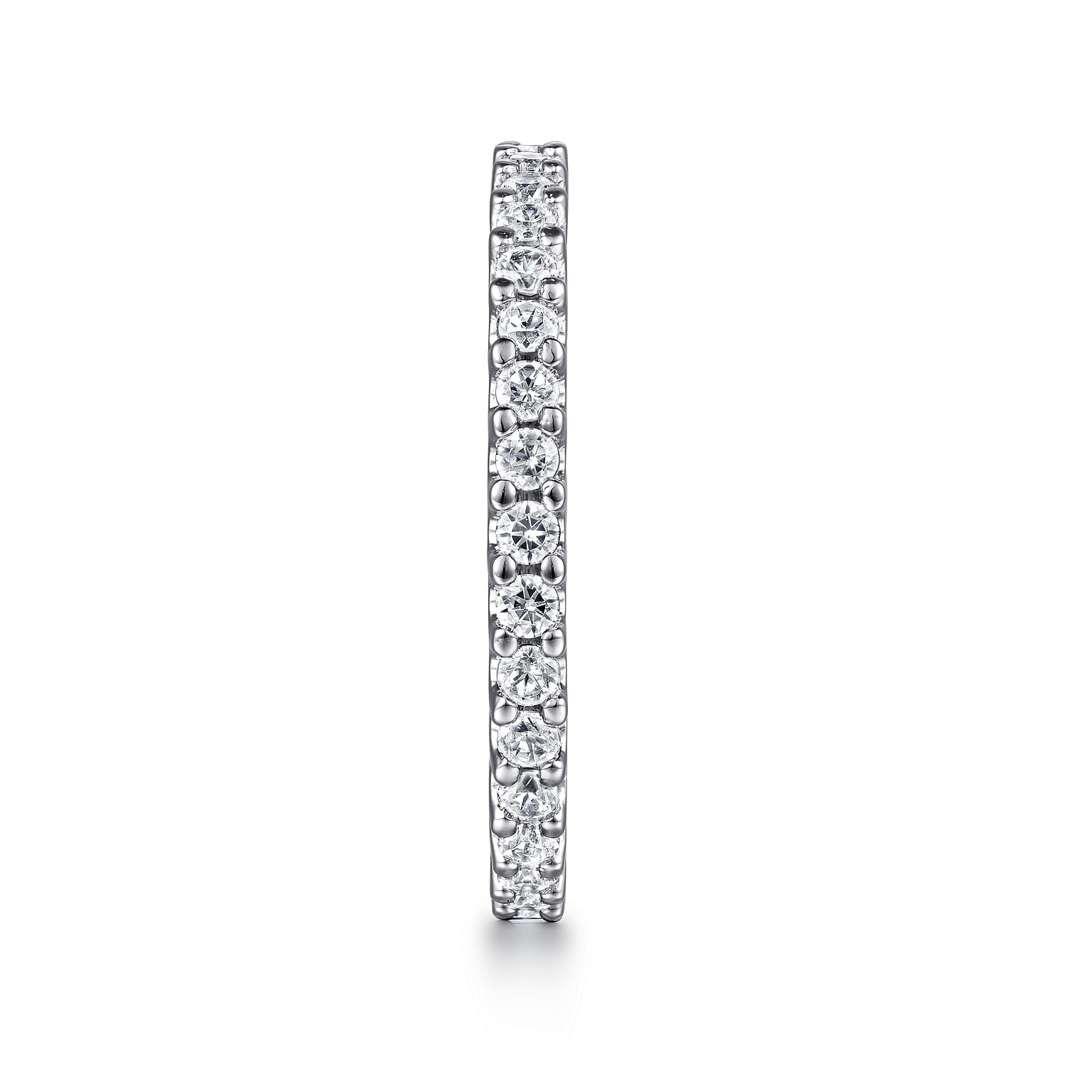 Prong Set Diamond Eternity Band in 14K White Gold, photograph 4