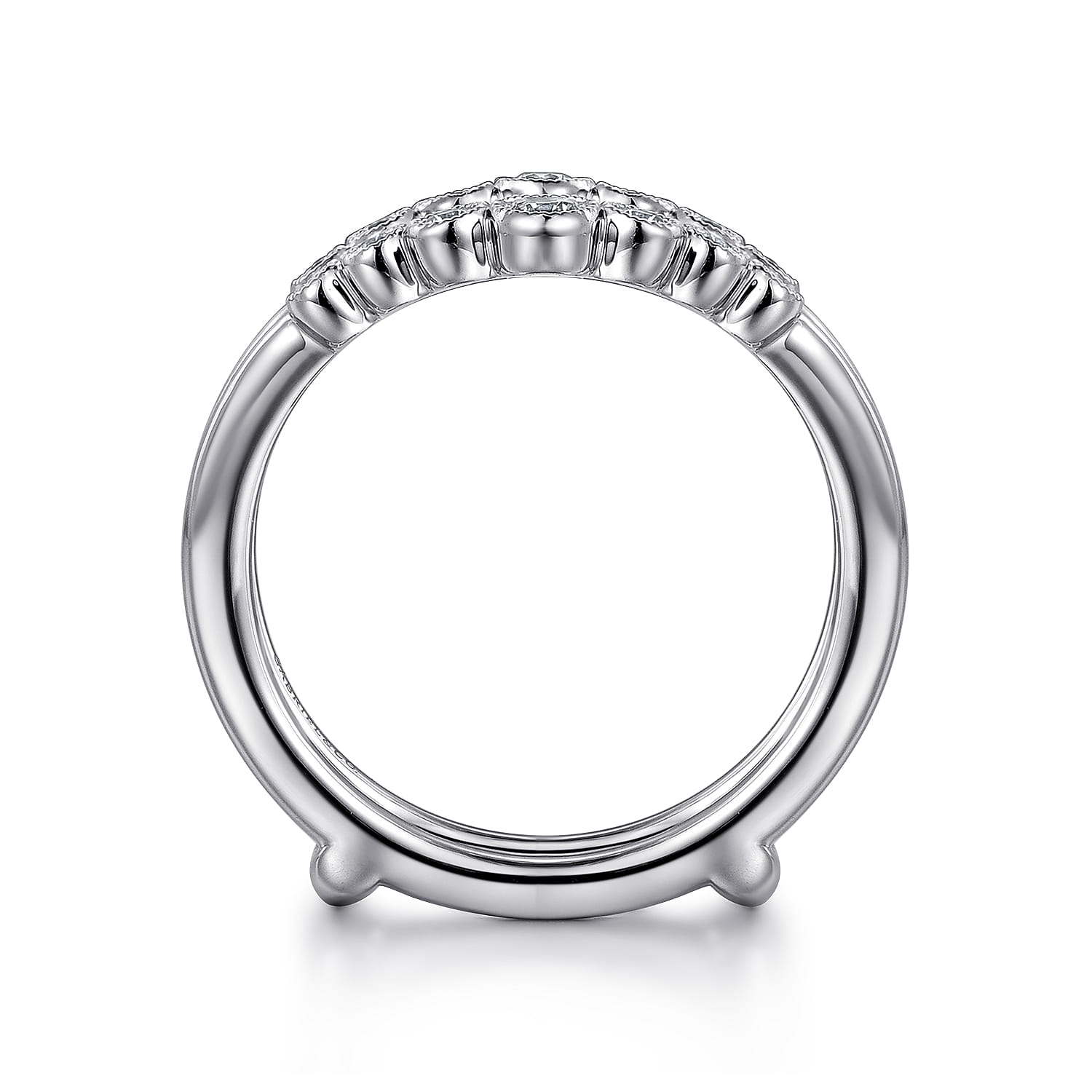 Diamond Anniversary Band in 14K White Gold, photograph 2
